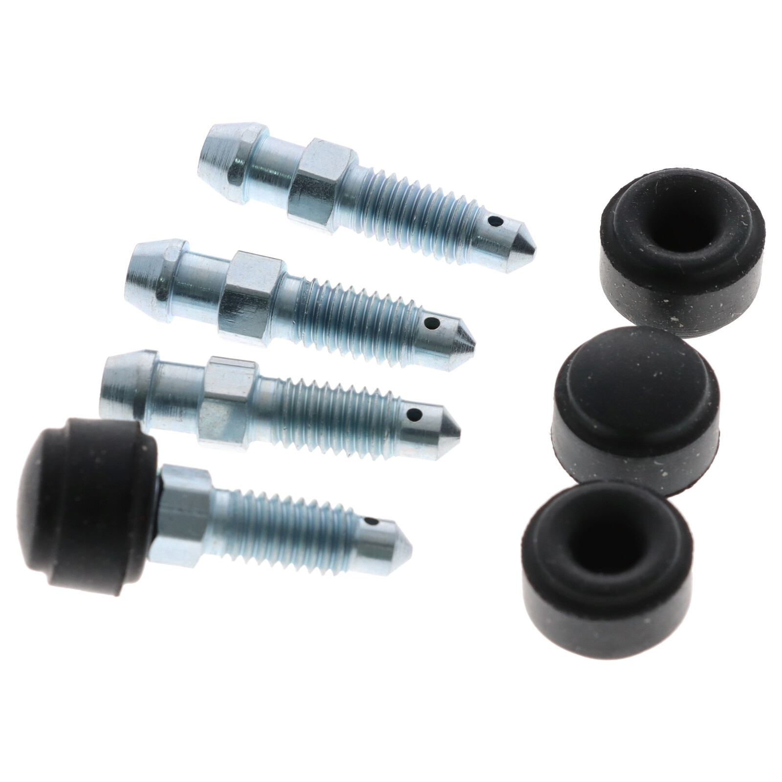 4x Quick Brake Bremssattel Entlüfterschraube Entlüftungsventile M6x1.00x29 SW7 mit Kappen