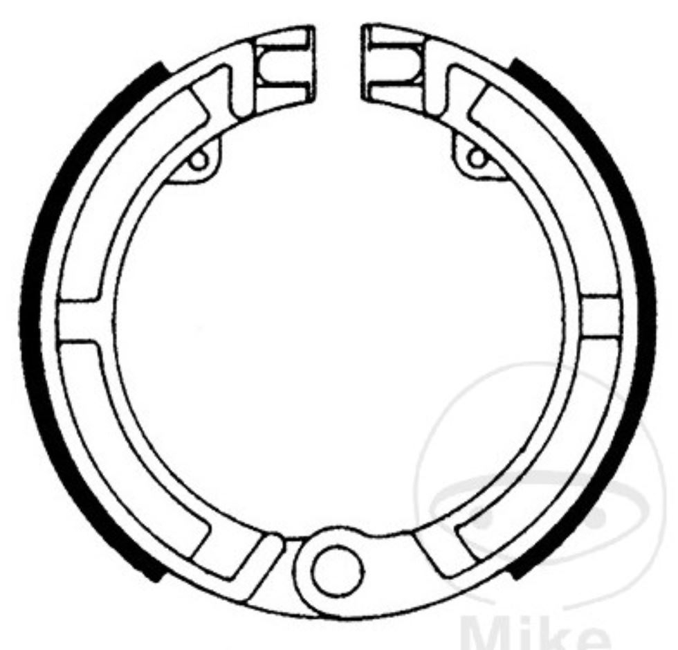 TRW Bremsbacken ohne Federn MCS981 125x17mm für Vespa PK N Primavera ET3 S R