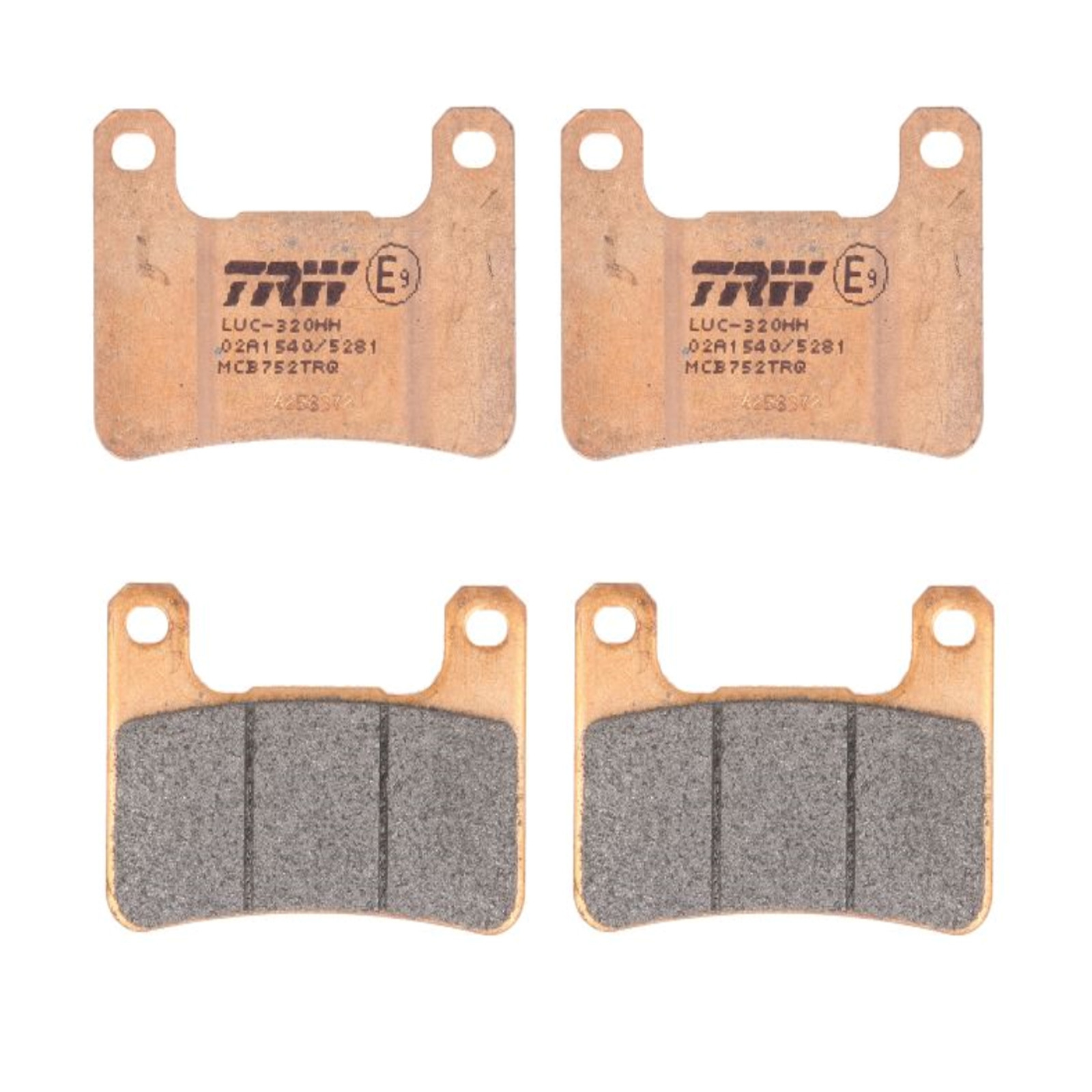 TRW MCB752TRQ Sinter Bremsbelagsatz vorne für Suzuki DL GSX GSXR VZR Kawasaki Z ZX-10R ABE