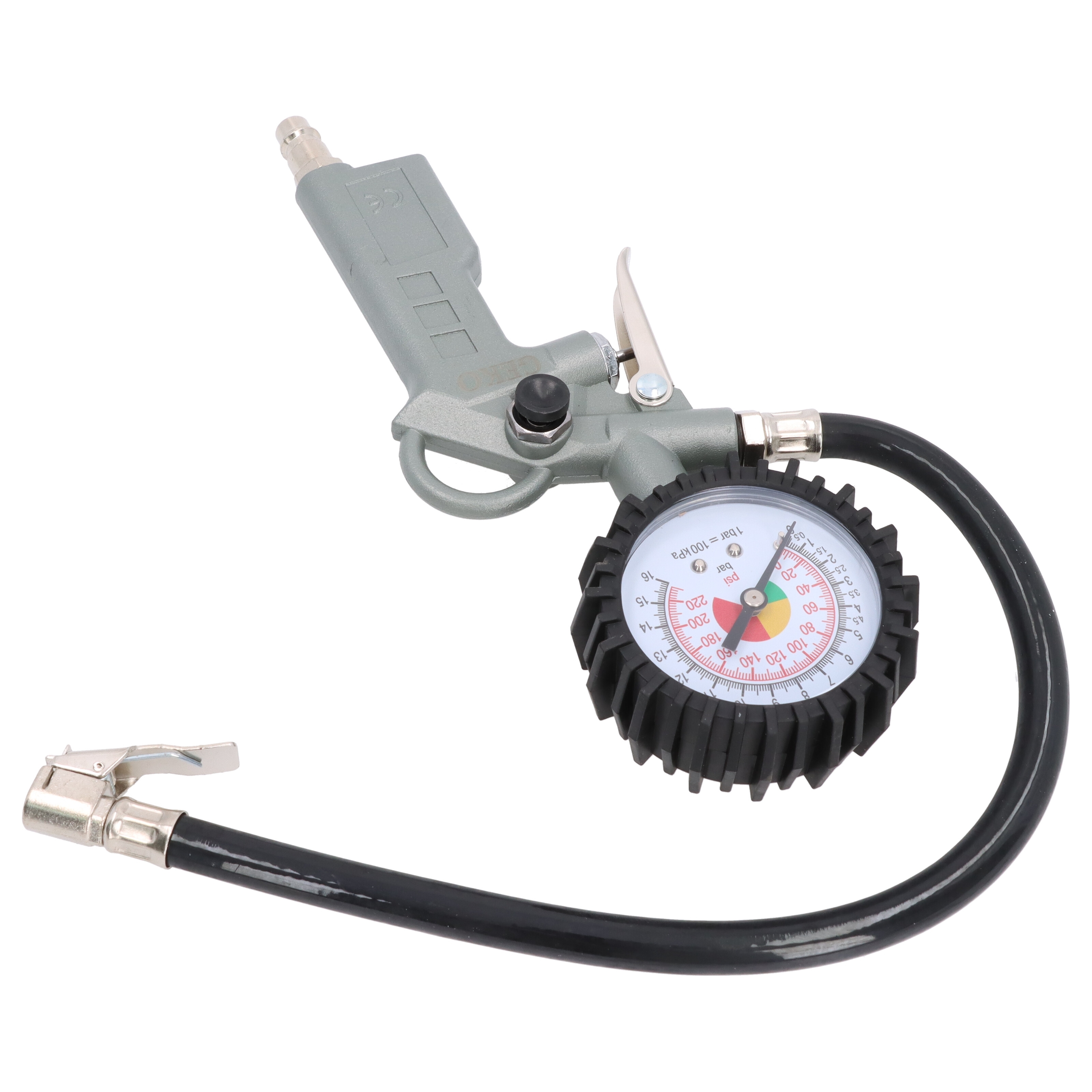 Druckluft Prüfer Reifendruckprüfer Luftdruckprüfer Reifenfüller mit Manometer
