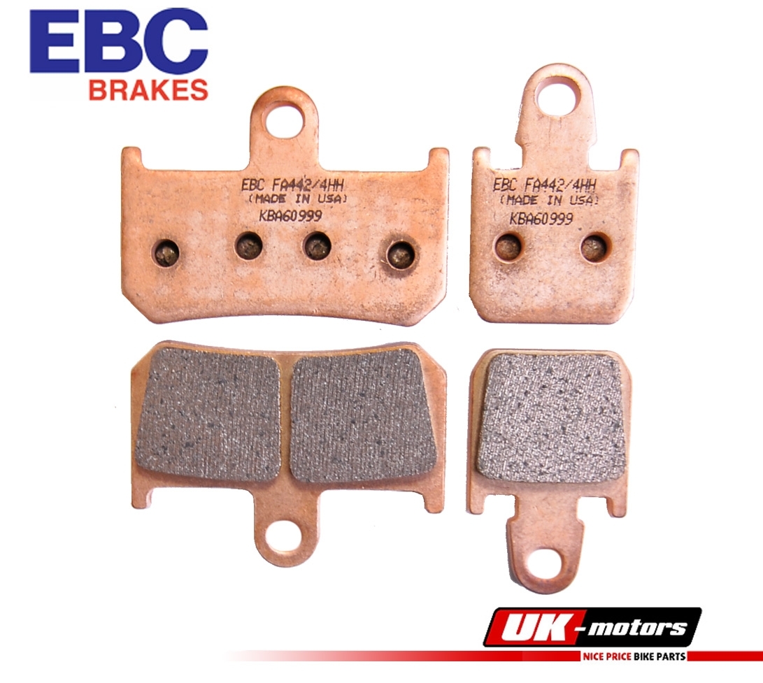EBC Bremsen Set vorne 2x MD2102X + 2x FA442/4HH Sintermetall für Yamaha YZF-R1