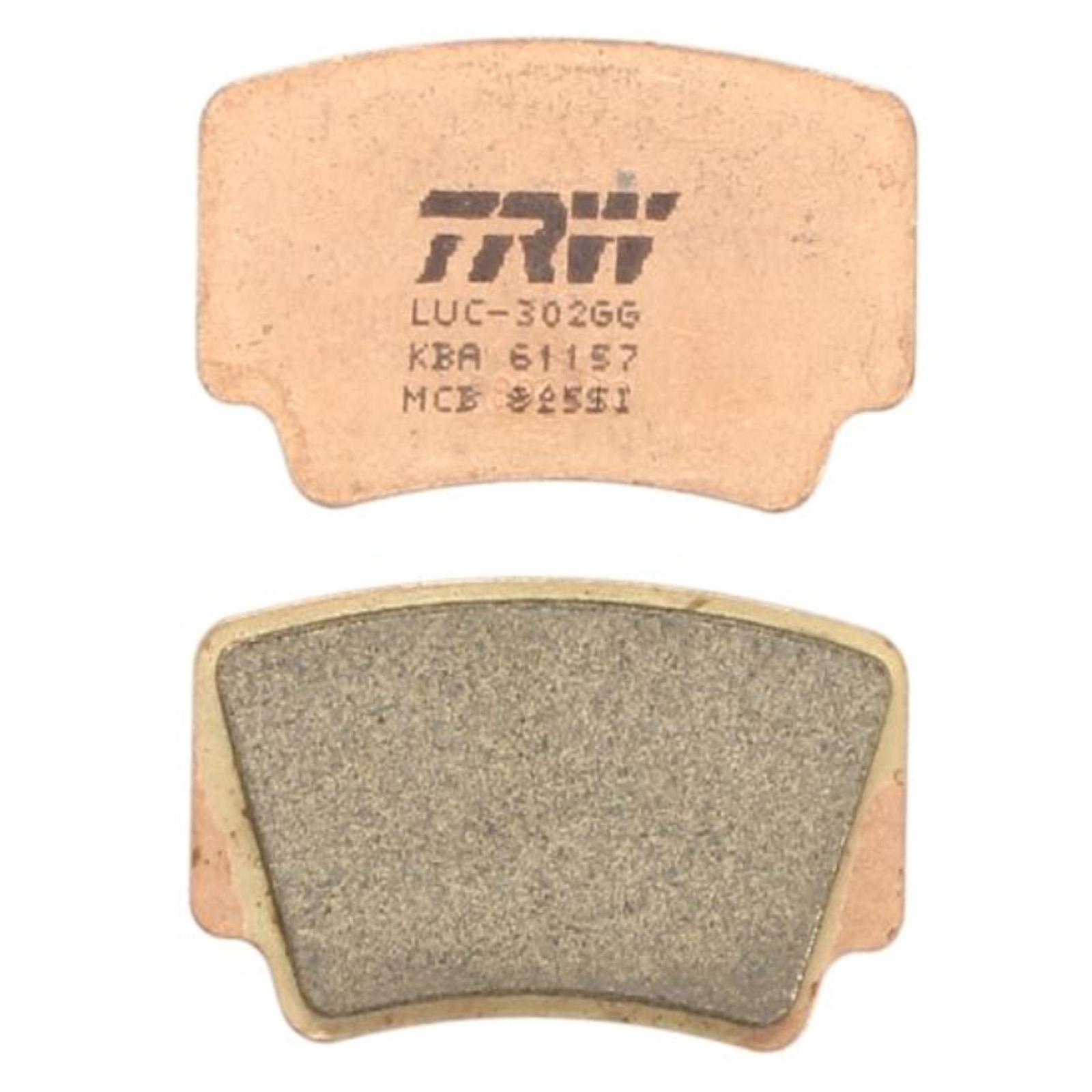 TRW MCB825SI Sintermetall Bremsbeläge hinten für KTM SX Quad 450 505 XC Quad 450 525