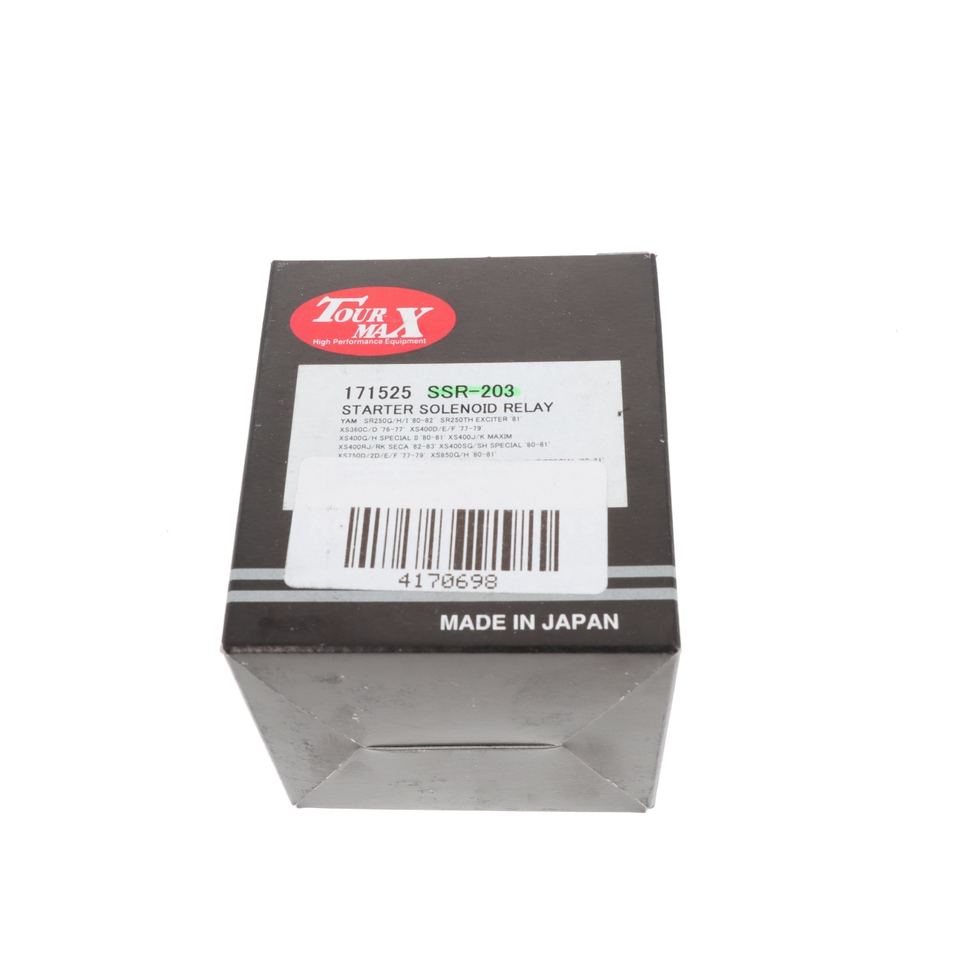 Tourmax SSR-203 Anlasserrelais für Yamaha SR 250 1980-82 XS400 1977-83 XS750 XS1100 XS850