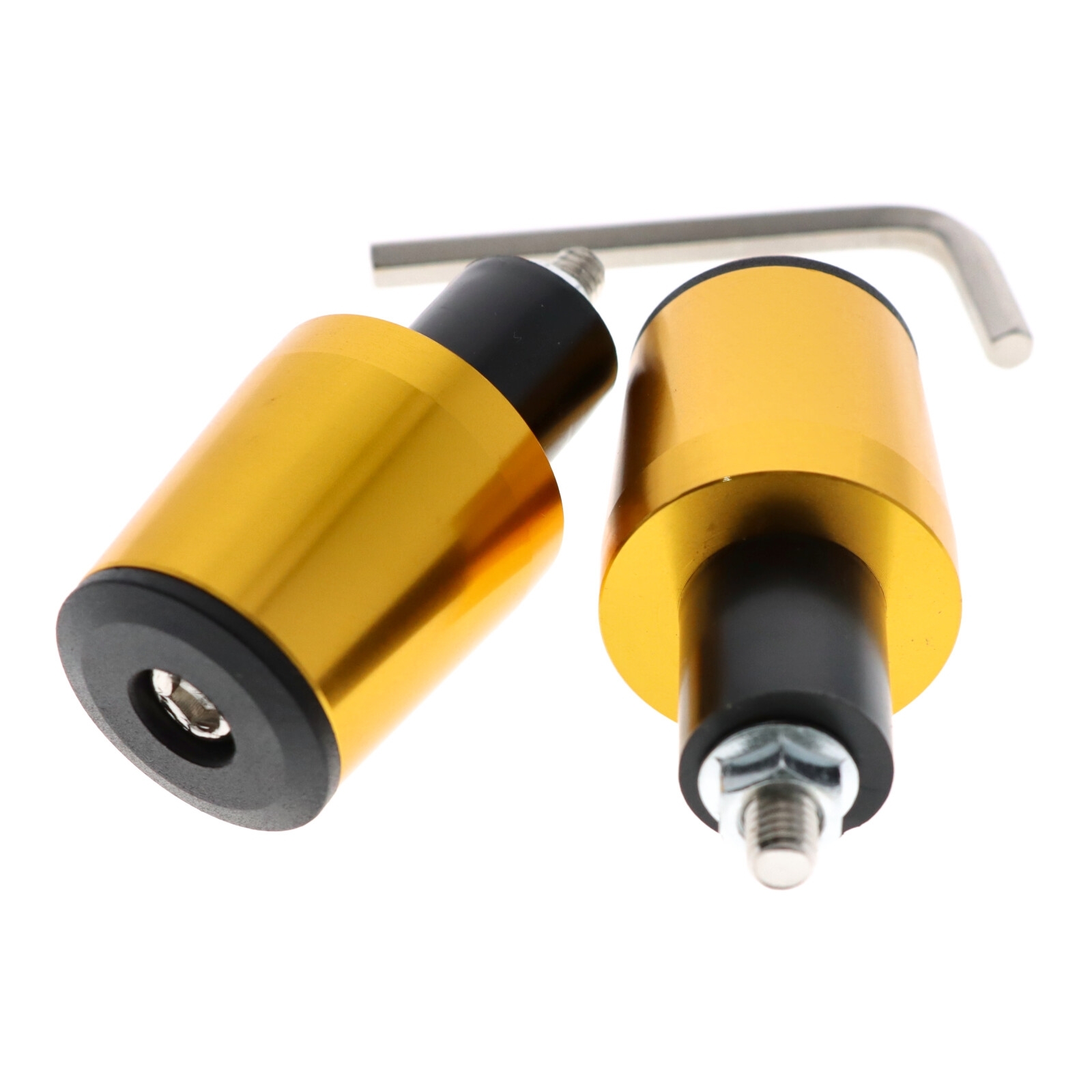 Motorrad Lenkerenden / Lenkergewichte 160g gold Vibrationsdämpfer