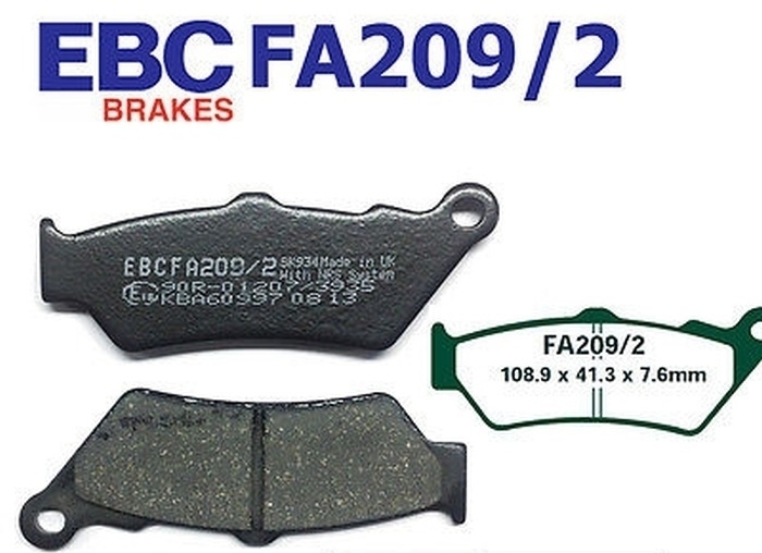 EBC FA209/2 Bremsbeläge vorne für BMW F650 F800 F700 R1200 Ducati Aprilia Triumph Yamaha EBC