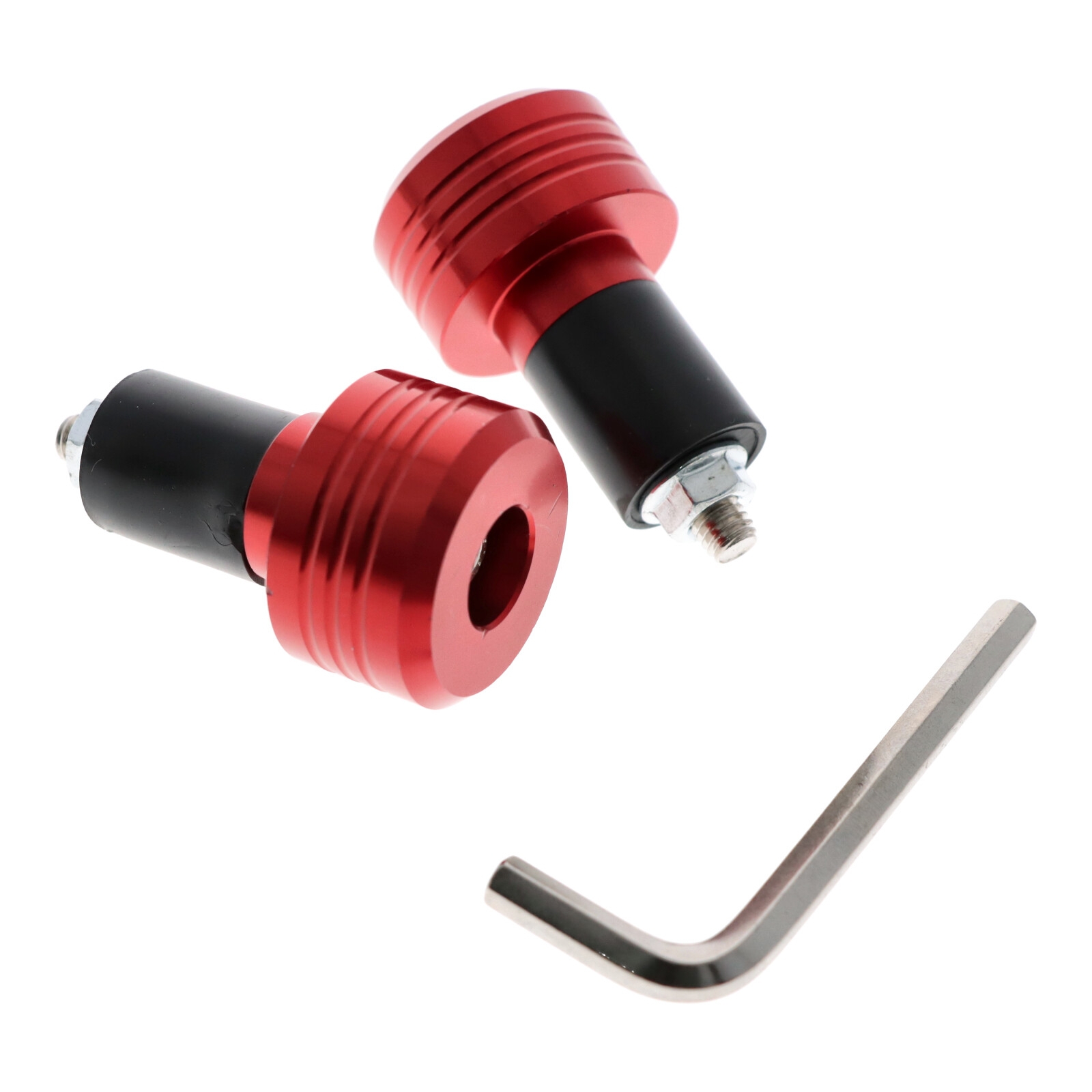 Motorrad Lenkerenden / Lenkergewichte rund 103g AD 31mm L 18mm ID 18 mm Rot