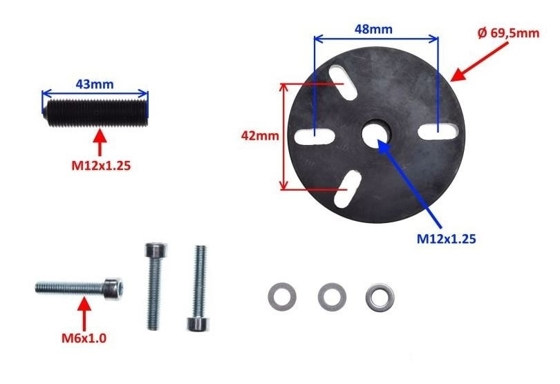 Universal Polrad-Abzieher 3 Loch Roller Quad (für Lichtmaschine)