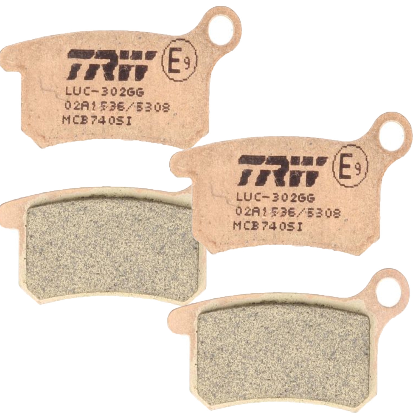 TRW MCB740SI Sintermetall Bremsbelagsatz für KTM SX65 2002-2023 SX85 2003-2011 vorne+hinten