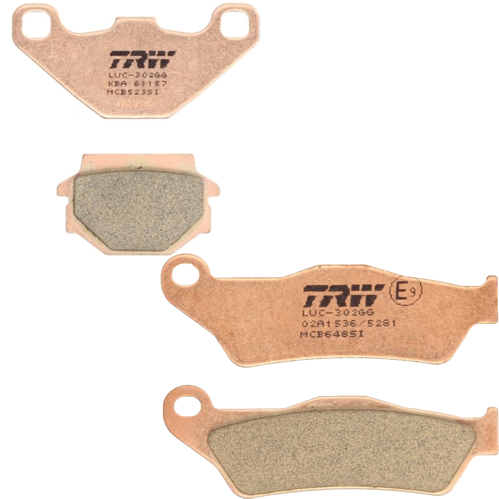 TRW Sintermetall Bremsbelagsatz für KTM EXC EGS LC4 SX SC 400 620 Husaberg FE FC Aprilia RX 125