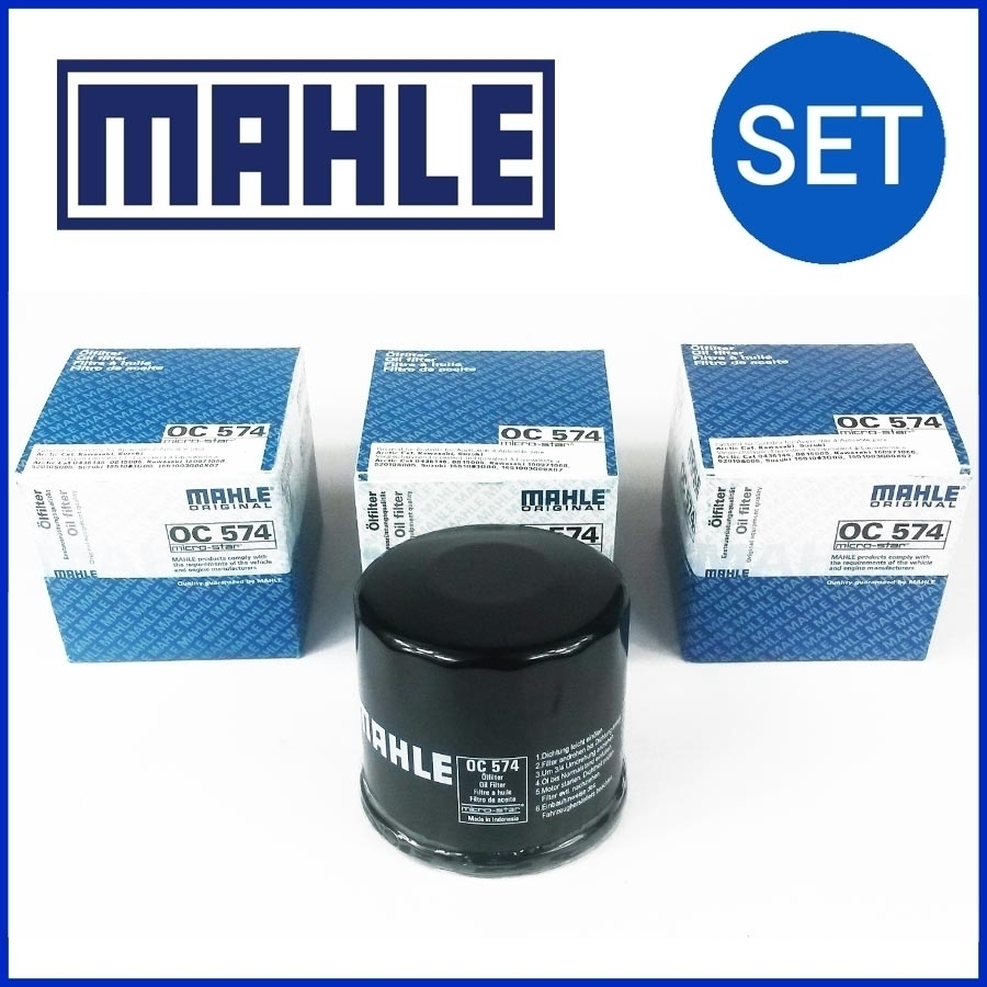 3x Mahle OC574 Ölfilter für Aprilia Kawasaki Kymco Sachs Suzuki