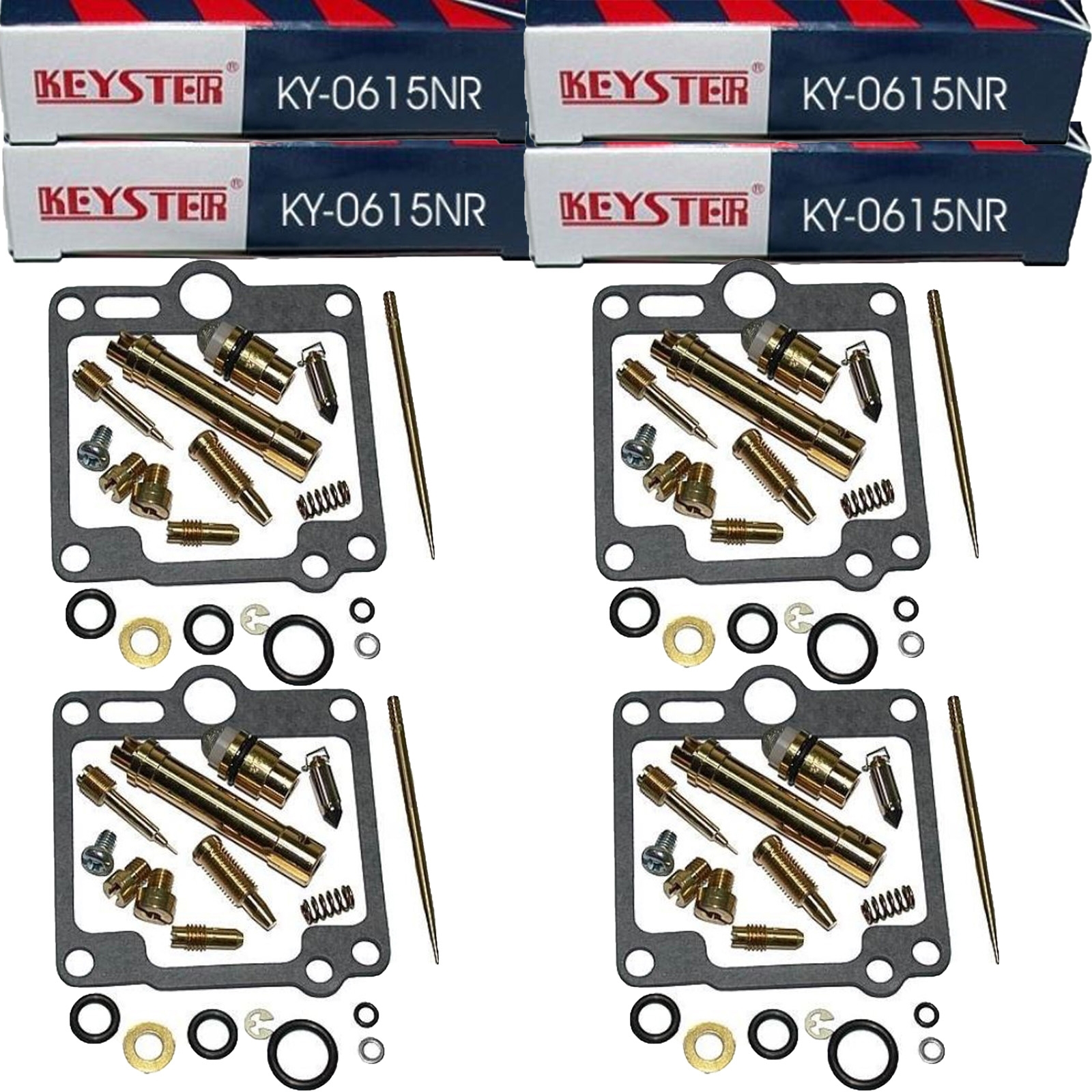 4x Keyster KY-0615NR Vergaser Reparatursatz für Yamaha XJR 1300 1999 - 2001 RP022