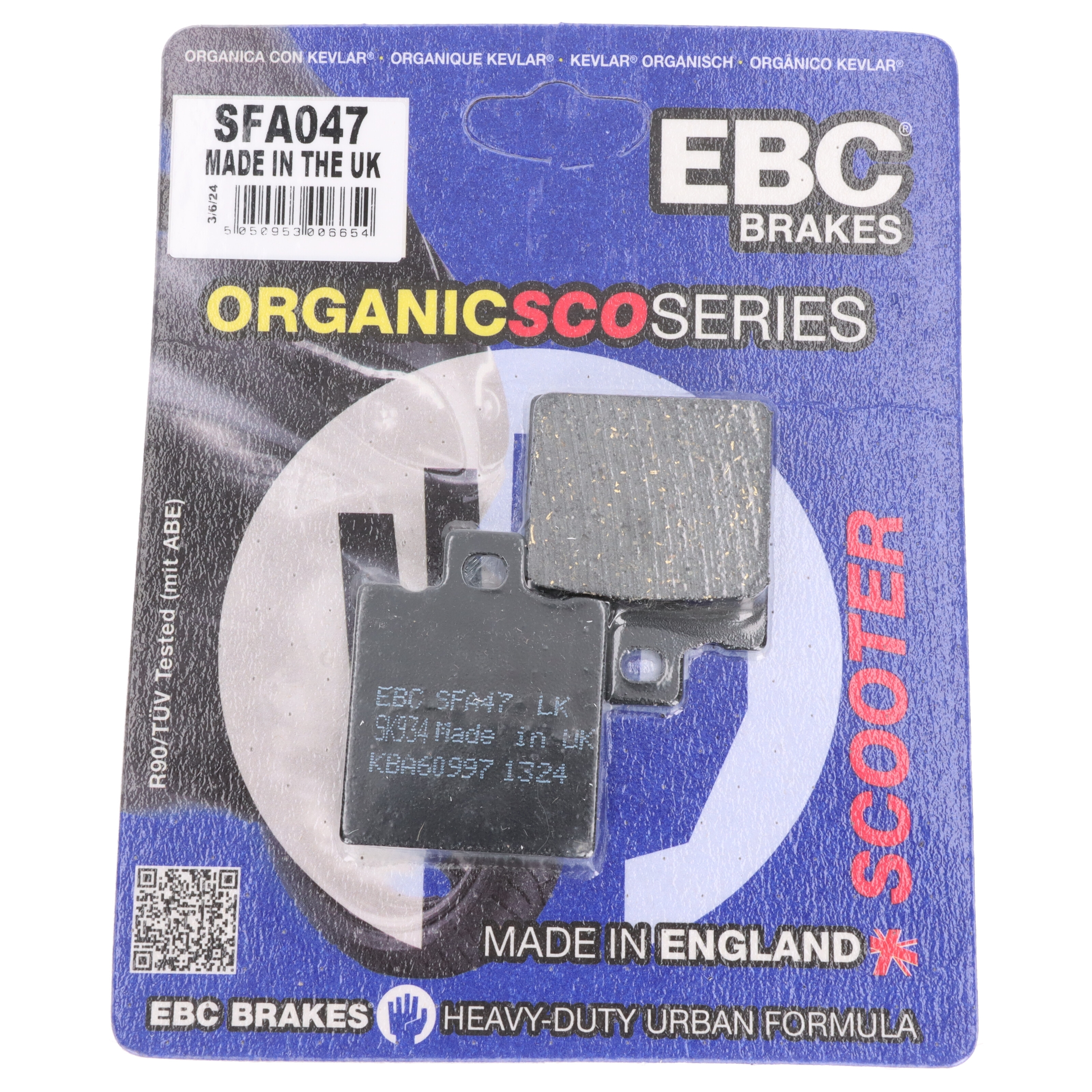 EBC Bremsbeläge SFA047 für Hyosung Beta GPS Boomer Eikon 125 Hyper Exceed LC
