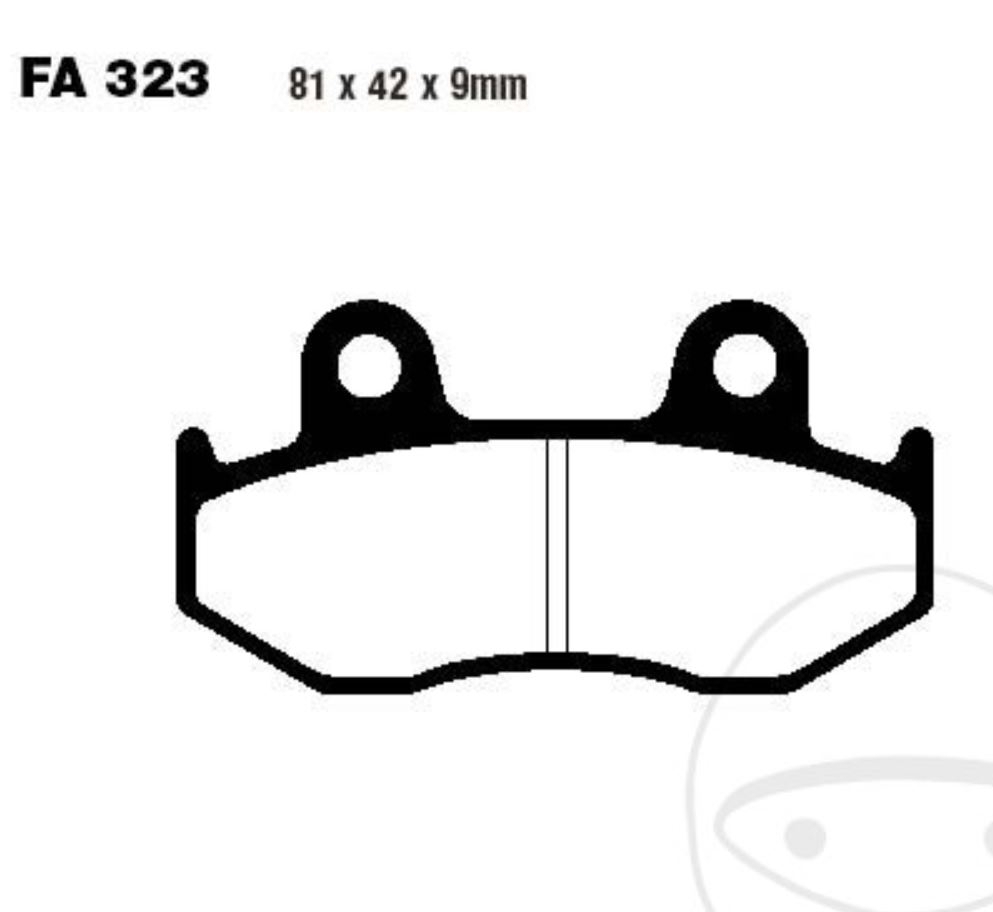 EBC Bremsbeläge SFAC323 für Honda NES SH SES PES 125 150 NHX 110