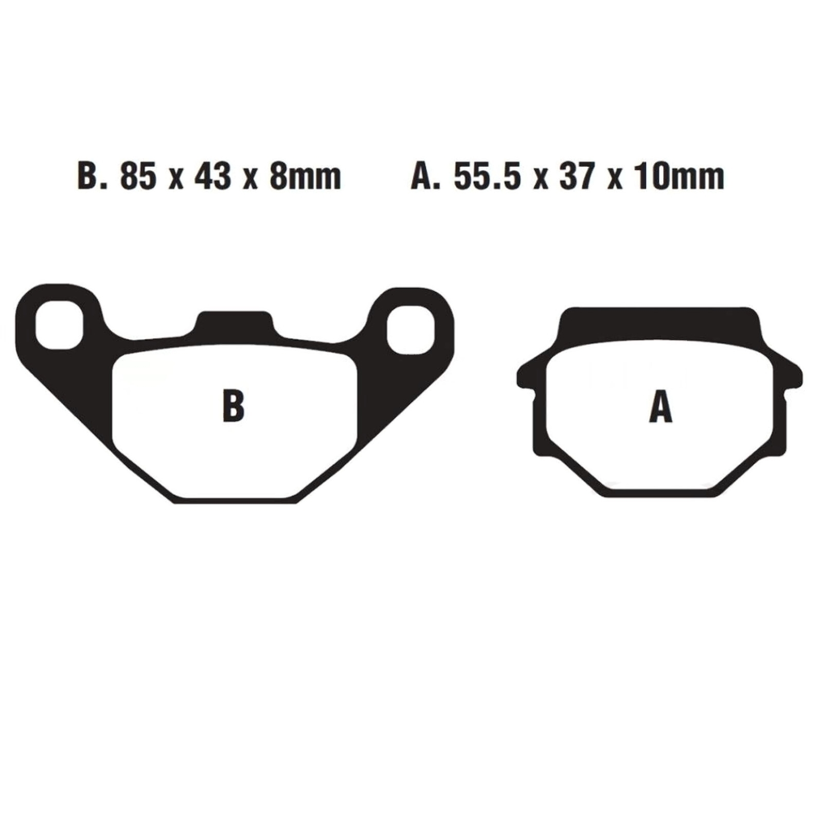 EBC FA067TT Bremsbeläge für Kawasaki KM XBJ KLR ZGPZ KX KLF Aprilia Husaberg Suzuki Yamaha
