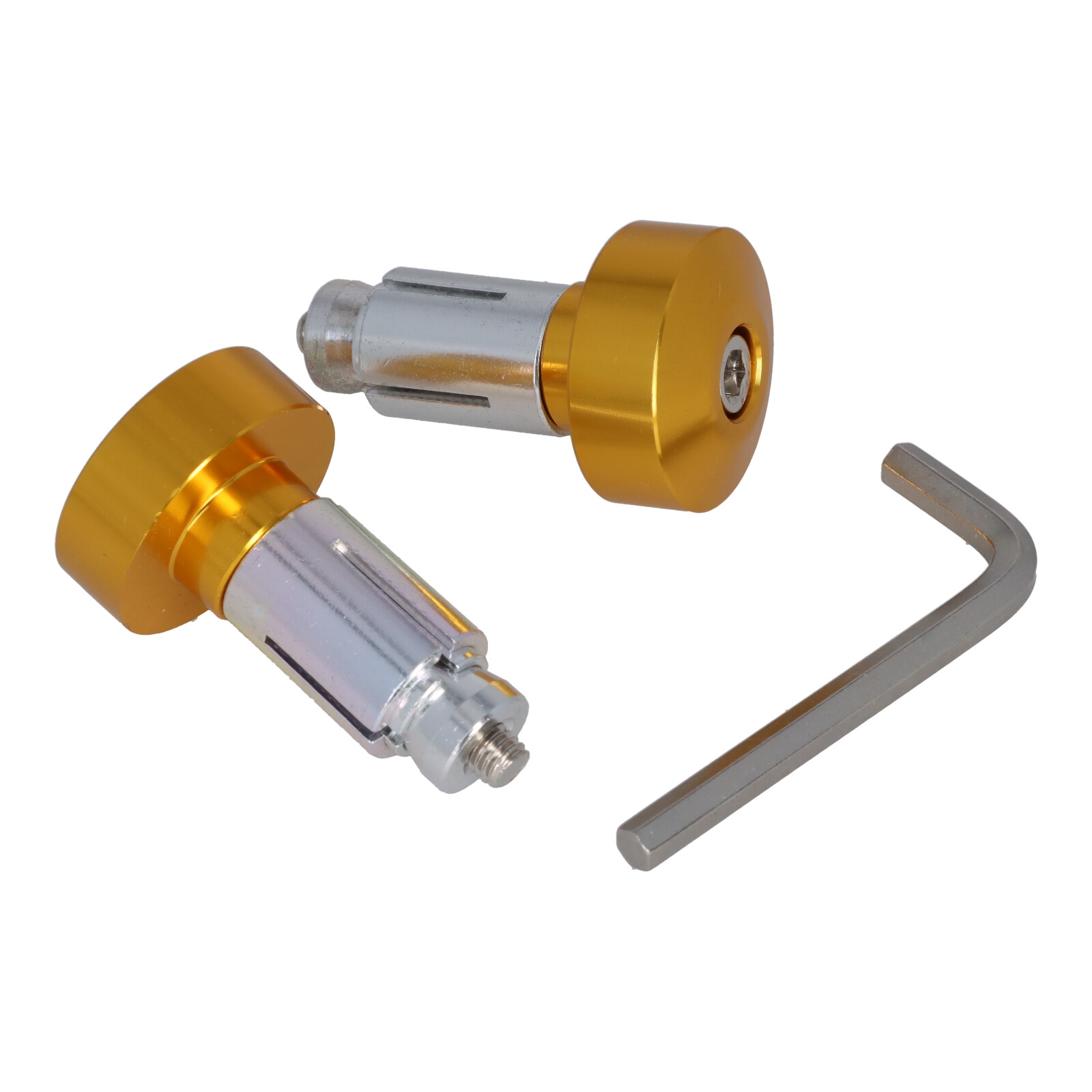 Motorrad Lenkerenden Lenkergewichte gold 2x48g für Lenker 13-19 mm Durchmesser