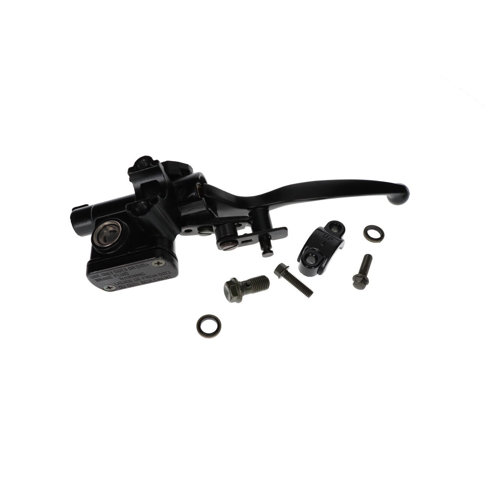 Hauptbremszylinder feststellbar links mit Bremshebel für ATV Quad 110 125 150ccm