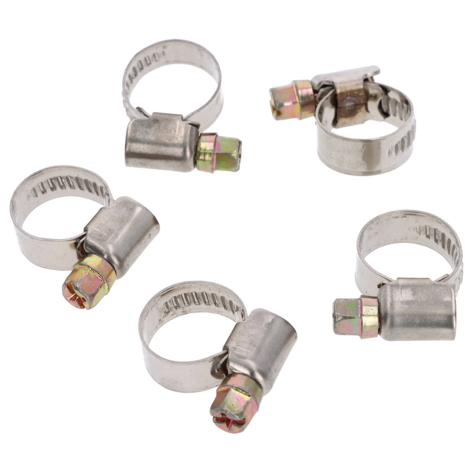 5x Schlauchklemme Spannbereich 10-16mm 9mm Rohrschelle Binder Schlauch W2 DIN3017