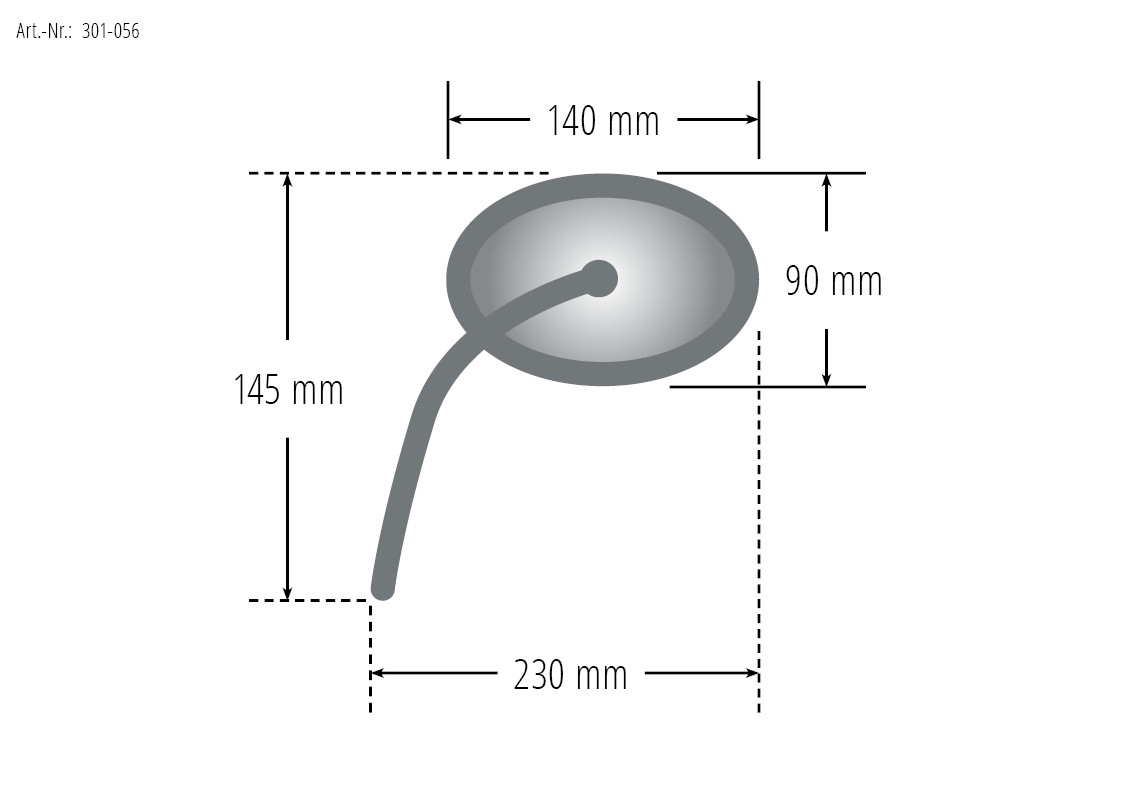 Spiegelpaar Universal schwarz Aluminium plus Adapter für Yamaha E-geprüft