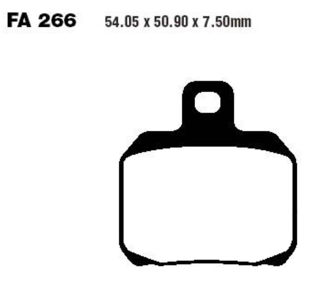EBC Sintermetall Bremsbeläge FA266HH Ducati 944 916 750 900 996 749 999 1000 800
