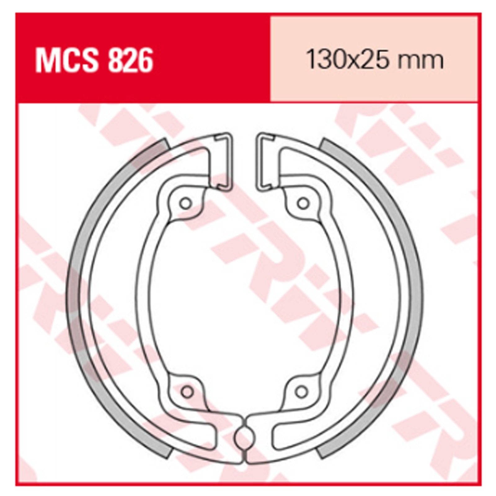 TRW MCS826 Bremsbacken hinten für Kymco People Movie Super 8 50 125 200 mit Federn