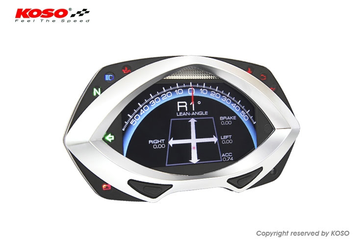 KOSO RXF Tachometer Drehzahlmesser Tacho RPM Temperatur Cockpit TFT LCD Display