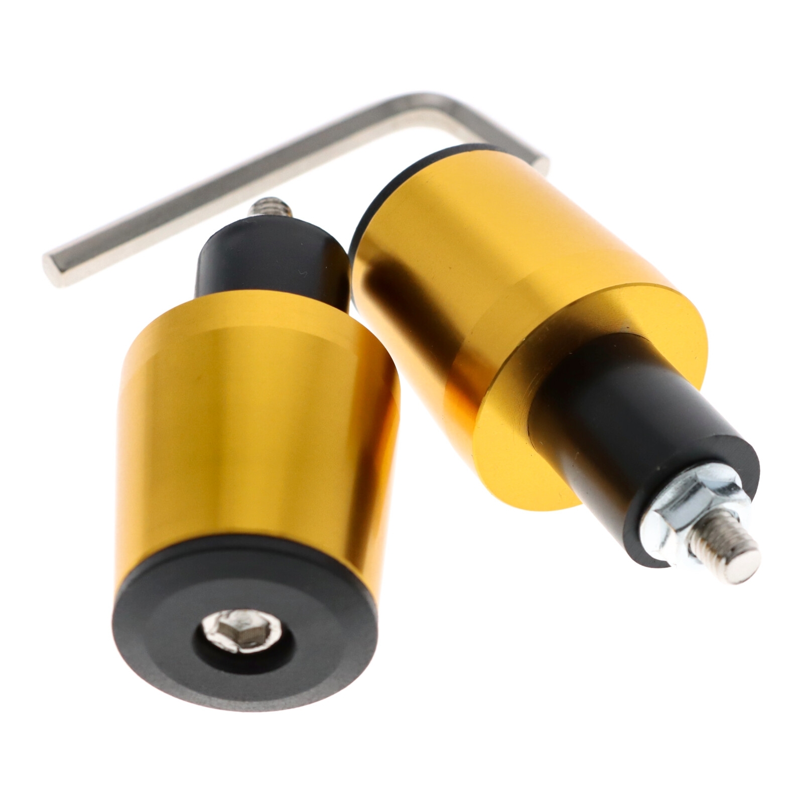 Motorrad Lenkerenden / Lenkergewichte 160g gold Vibrationsdämpfer