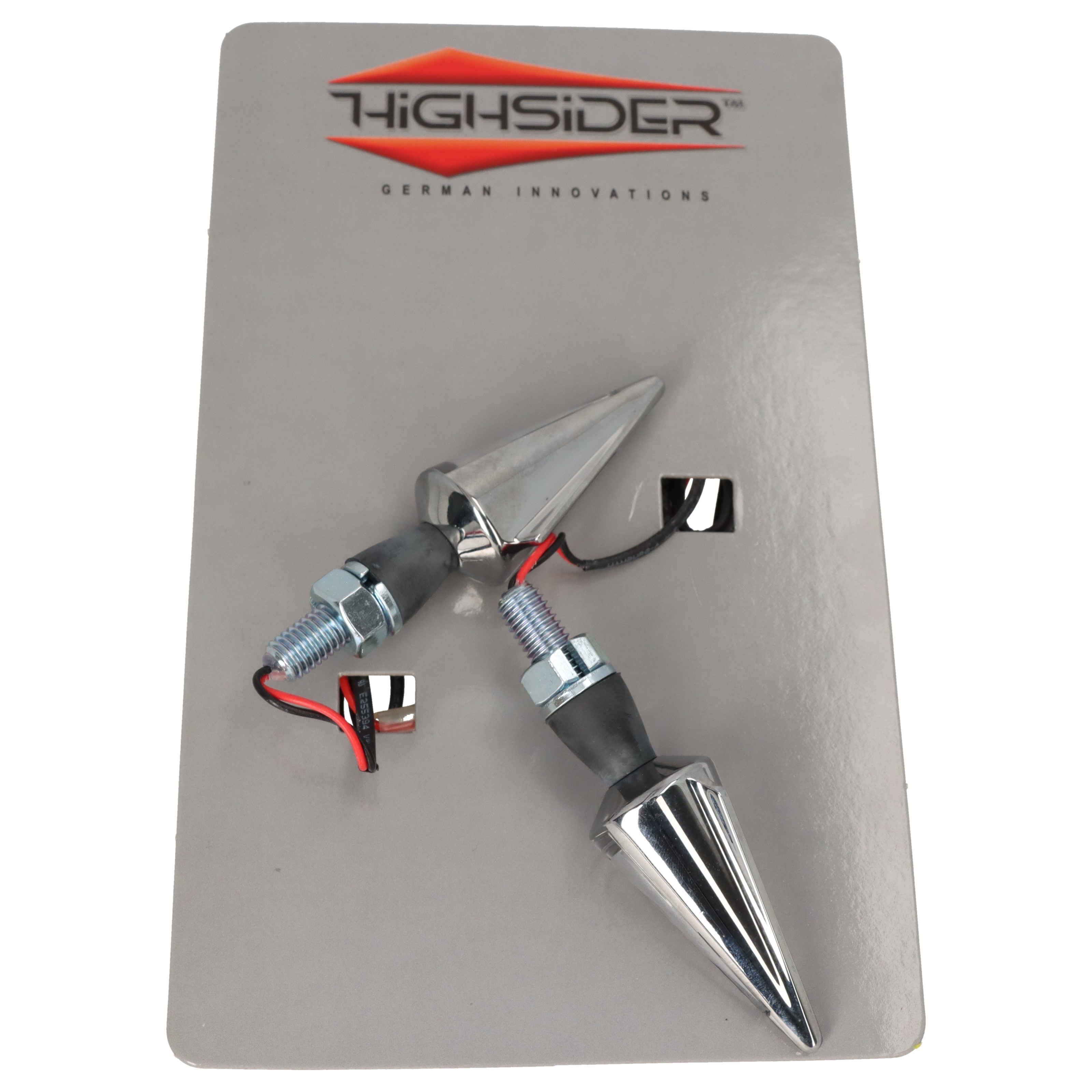 HIGHSIDER 203-246 Miniblinker universal für verschiedene Fahrzeuge M8 Glas chrom