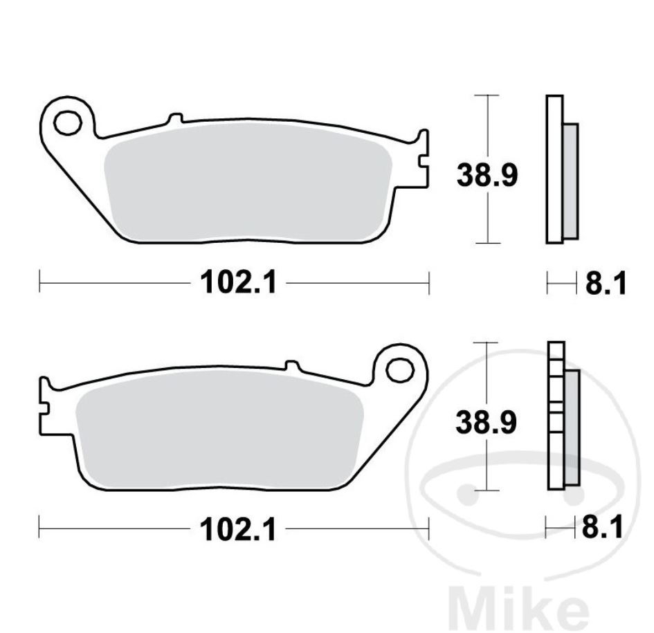 TRW Bremsbelagsatz für BMW C600 C650 C Evolution Honda CBR 1000 F ST 1100 vorne + hinten