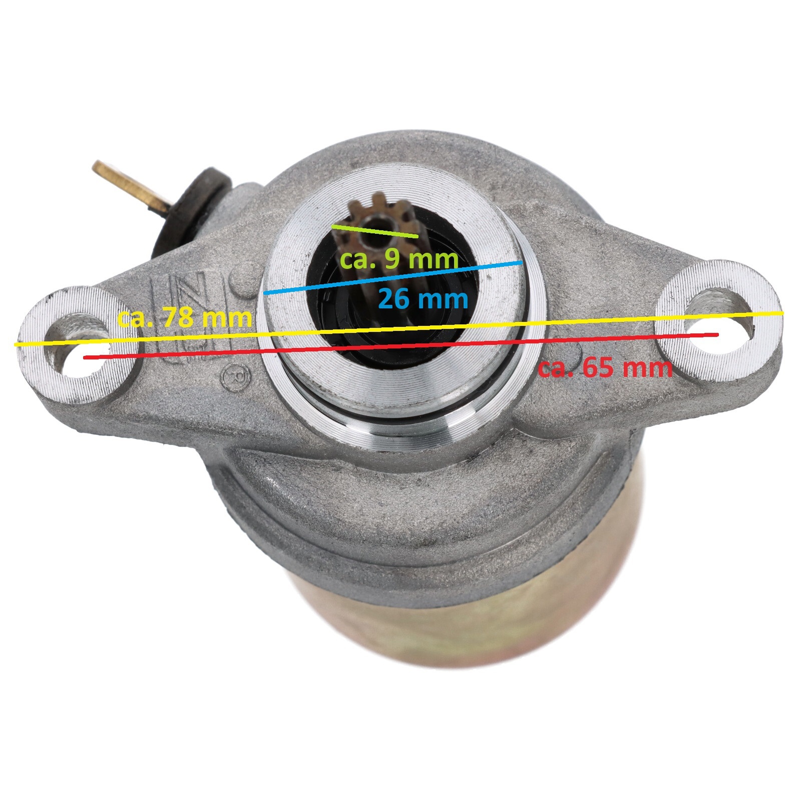 Anlasser für Longjia LJ50QT H 2T Baotian CPI Generic Keeway Sachs Anlassermotor