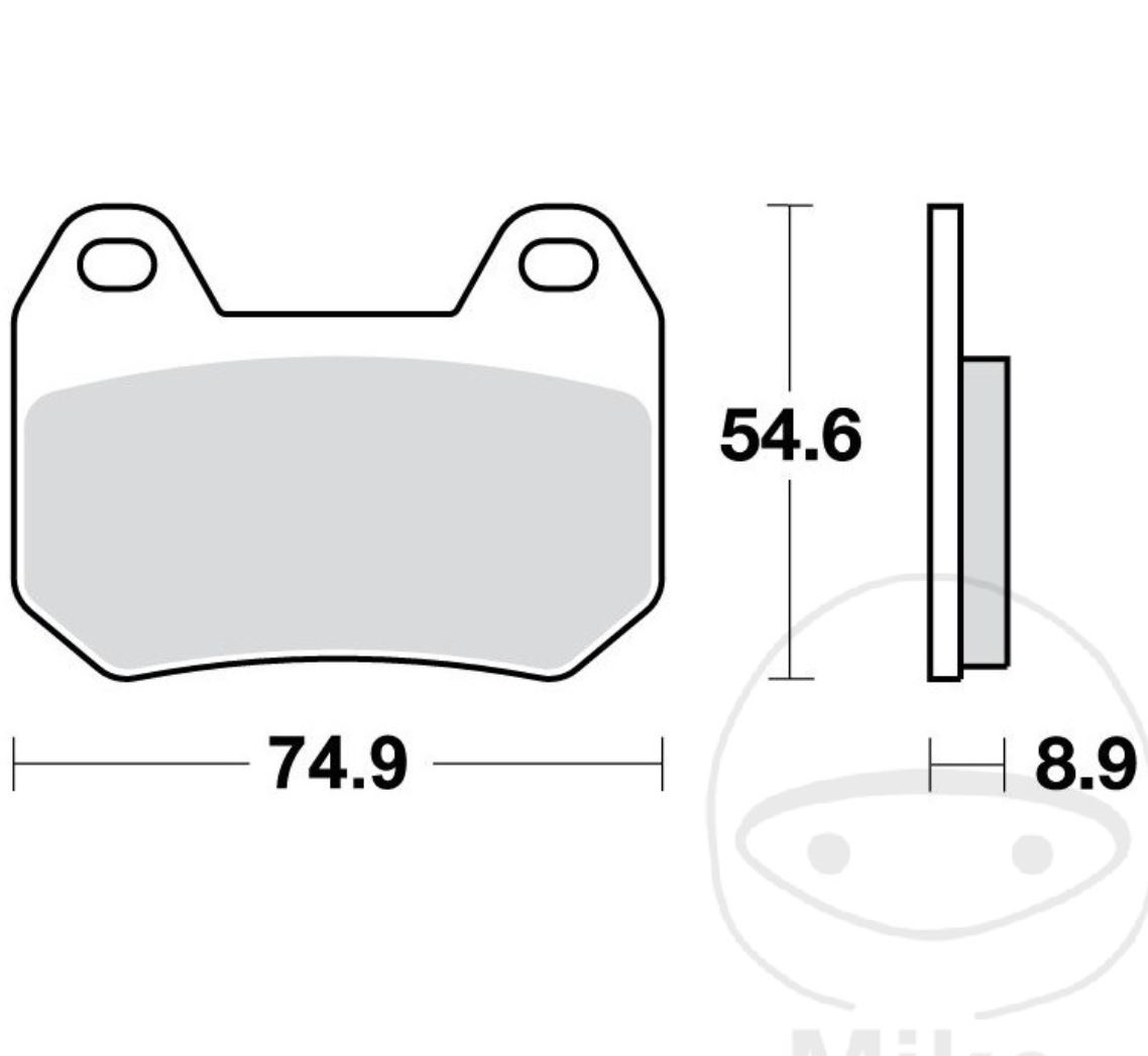 TRW Bremsbelagsatz für BMW K 1200 LT K2LT/K589 K12LT/K589 R 1200 CL K30 vorne + hinten