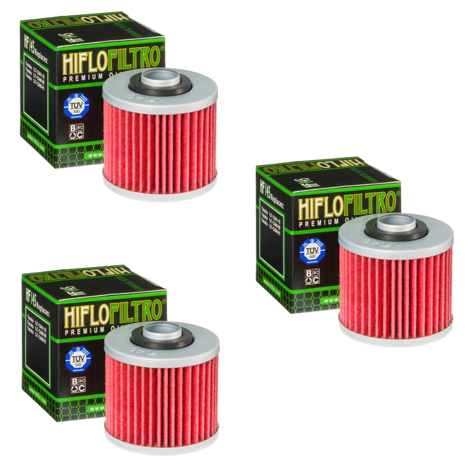 3x Hiflo HF145 Ölfilter für Yamaha BT1100 MT03 SR SRX SZR TDM TT XT XTZ XV XVS