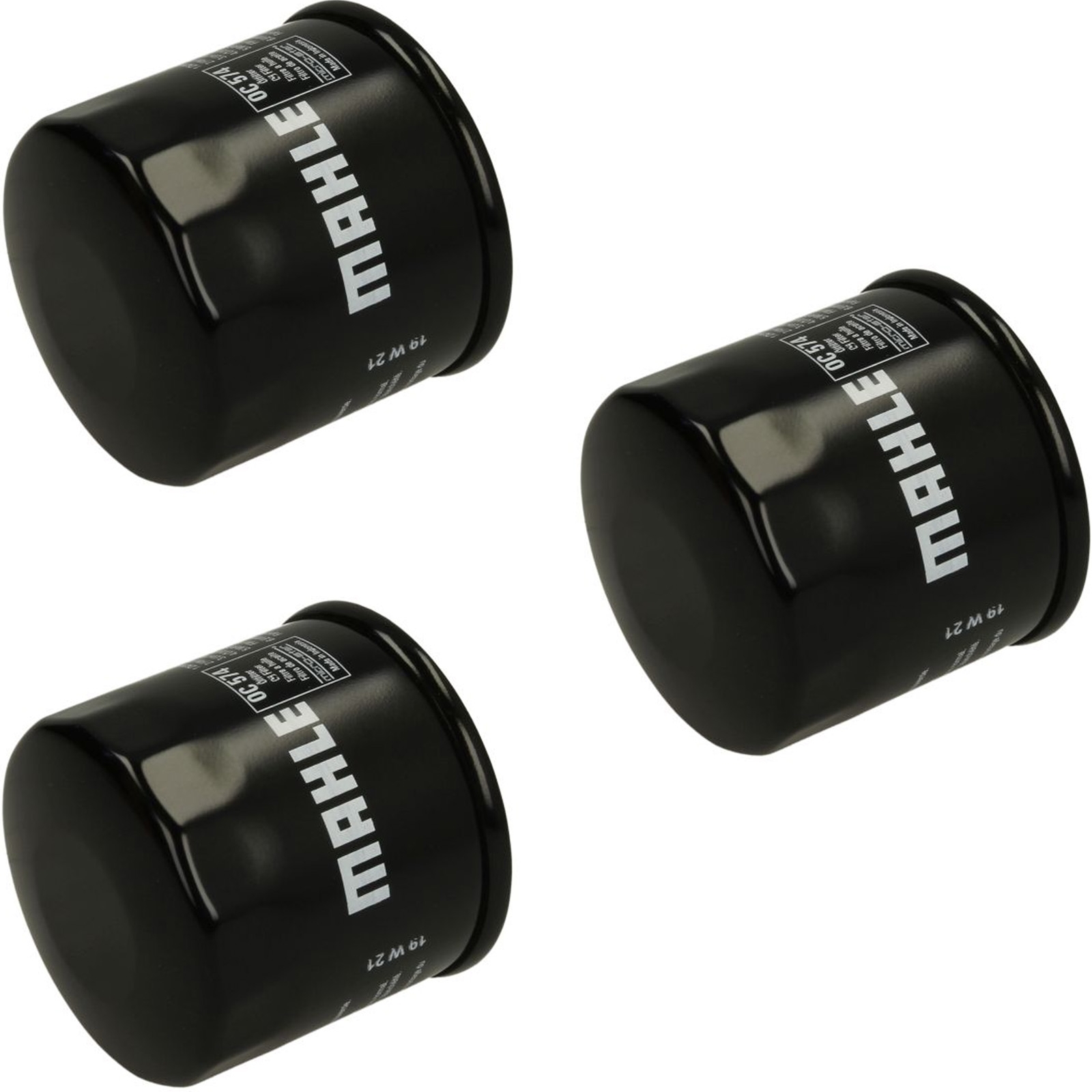 3x Mahle OC574 Ölfilter für Aprilia Kawasaki Kymco Sachs Suzuki