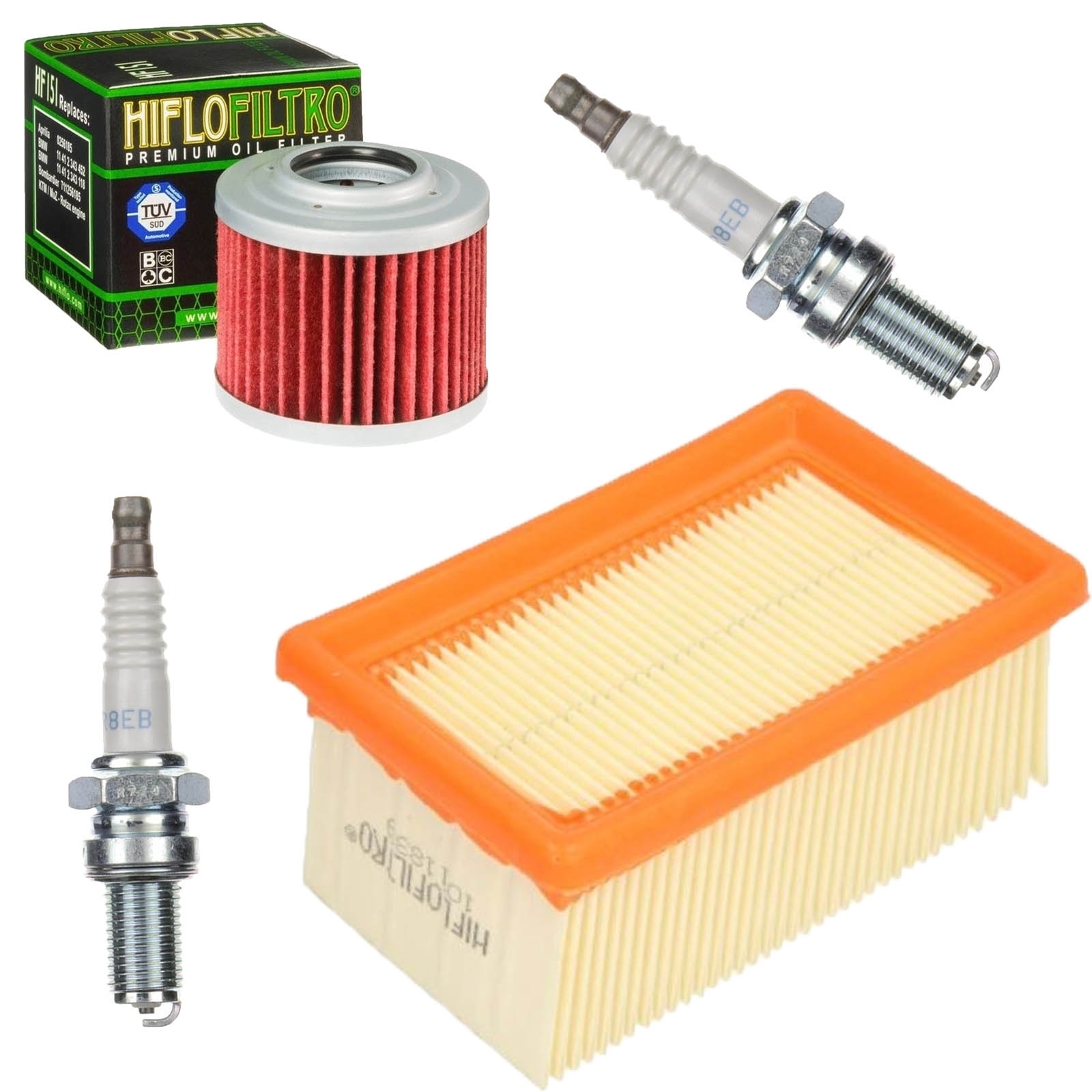 Inspektionskit für BMW G650 CS Scaver 2002 - 2005 0177 0174 K14 Luftfilter Ölfilter Zündkerzen