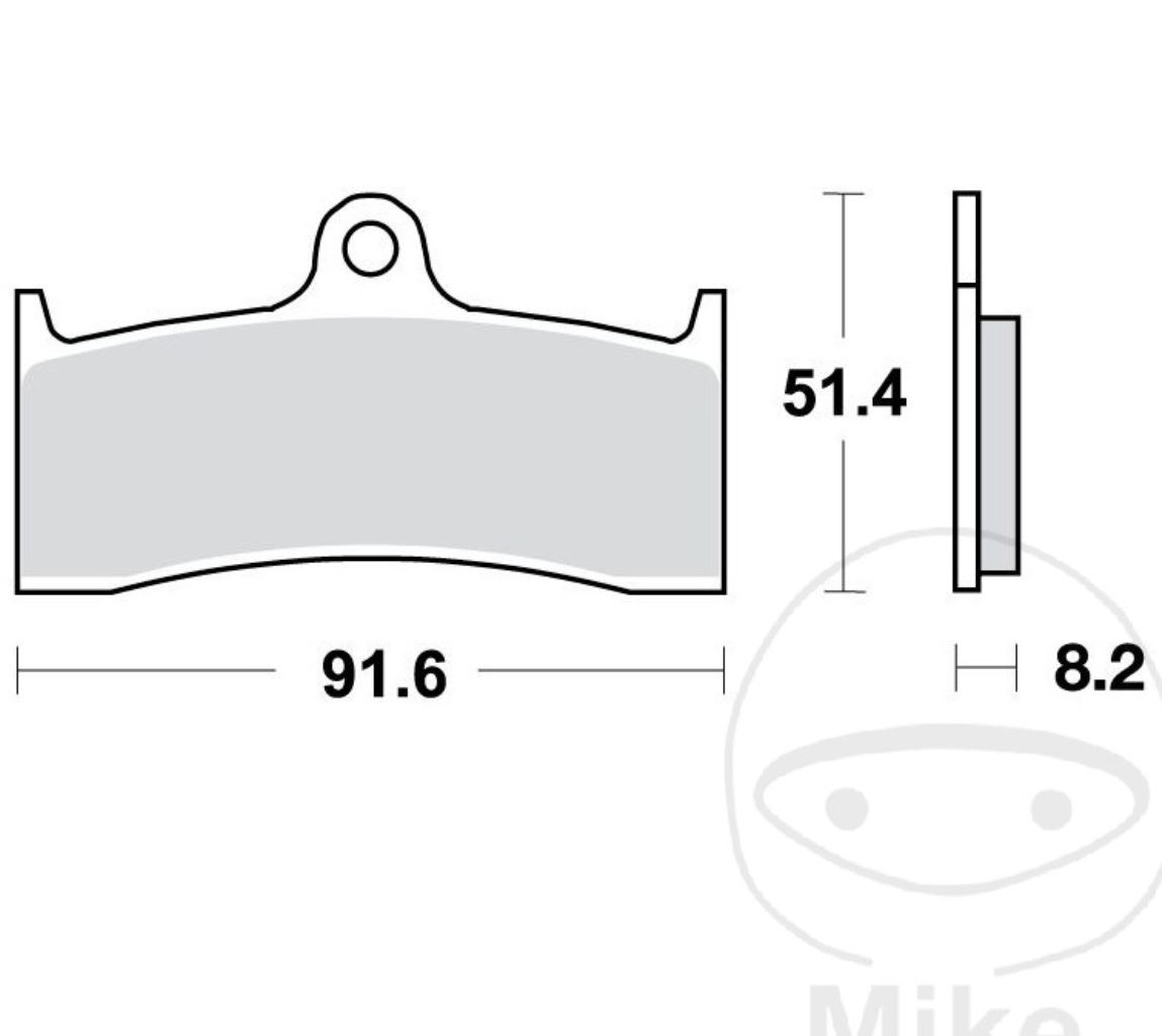 TRW MCB660TRQ Sintermetall Bremsbeläge vorne für Kawasaki ZX-7RR MV Augusta F4