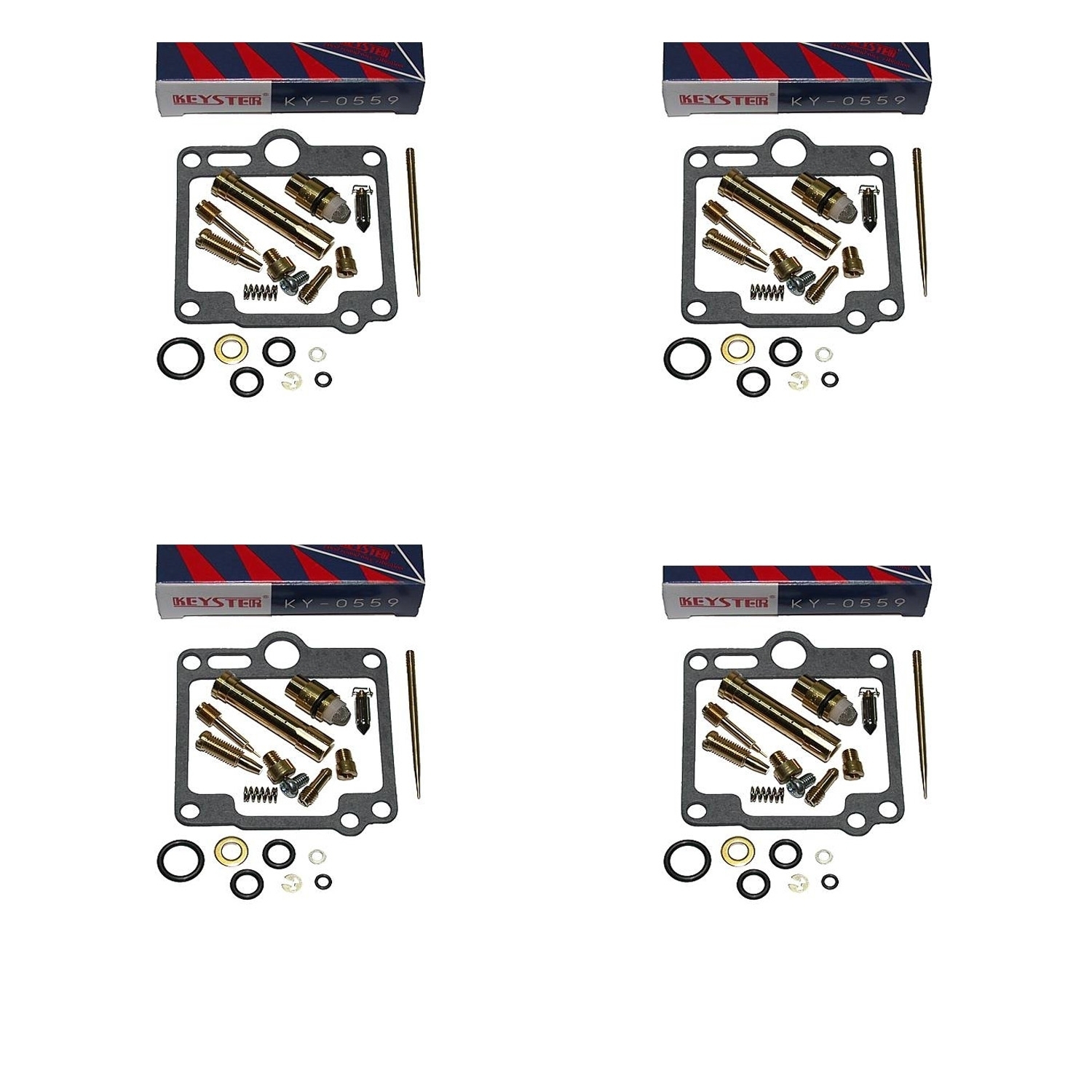 4x Keyster KY-0559 Vergaser Reparatursatz für Yamaha FJ1100 FJ 1100 47E 1984-85 4 Kits