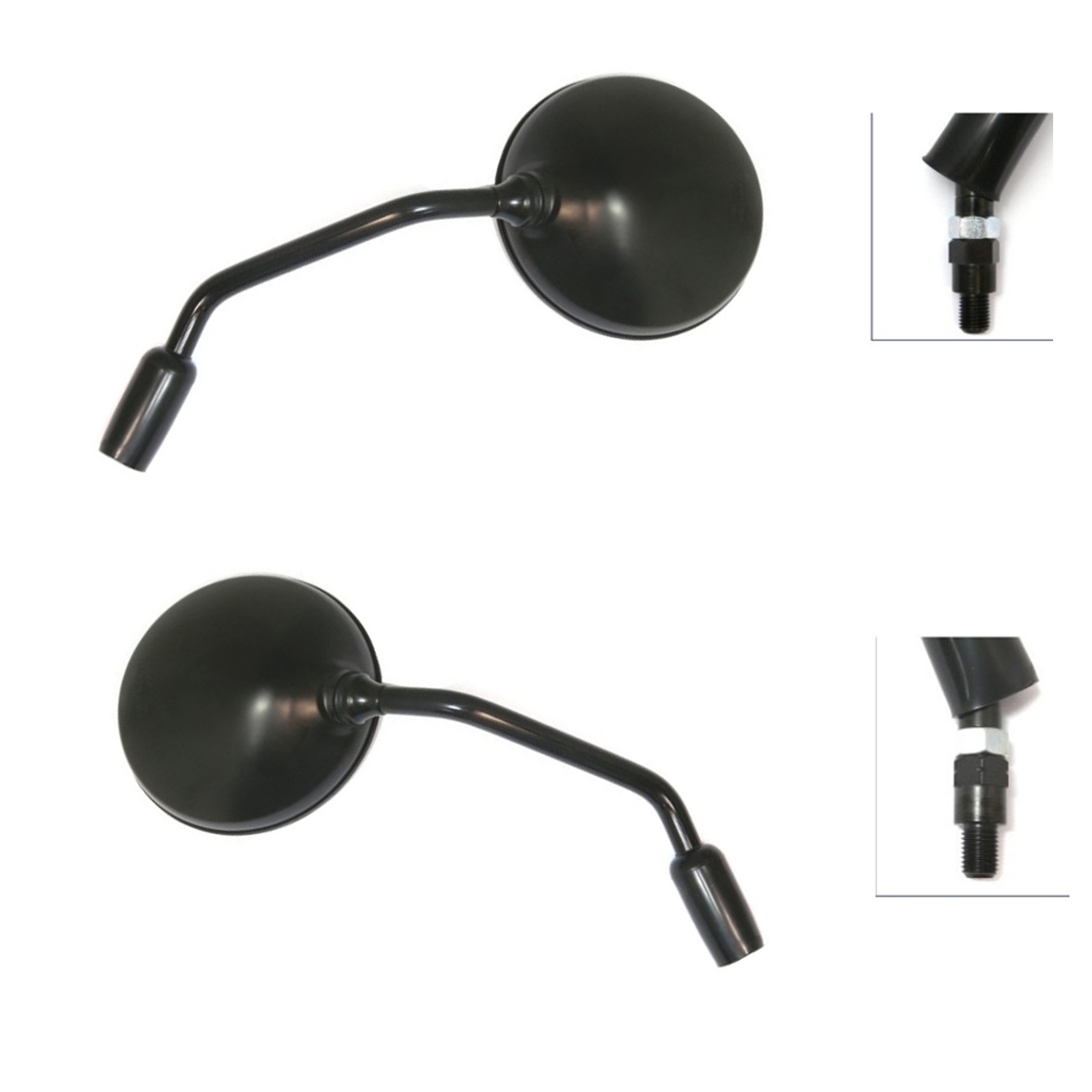 JMP Spiegel Paar für Ducati Monster 600 750 900 916 City Dark Metallic 1100 Evo links + rechts