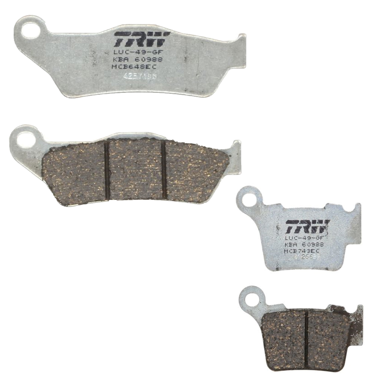 TRW Bremsbelagsatz für KTM EXC SX 125 150 250 450 525 SX-F EXC-F vorne+hinten