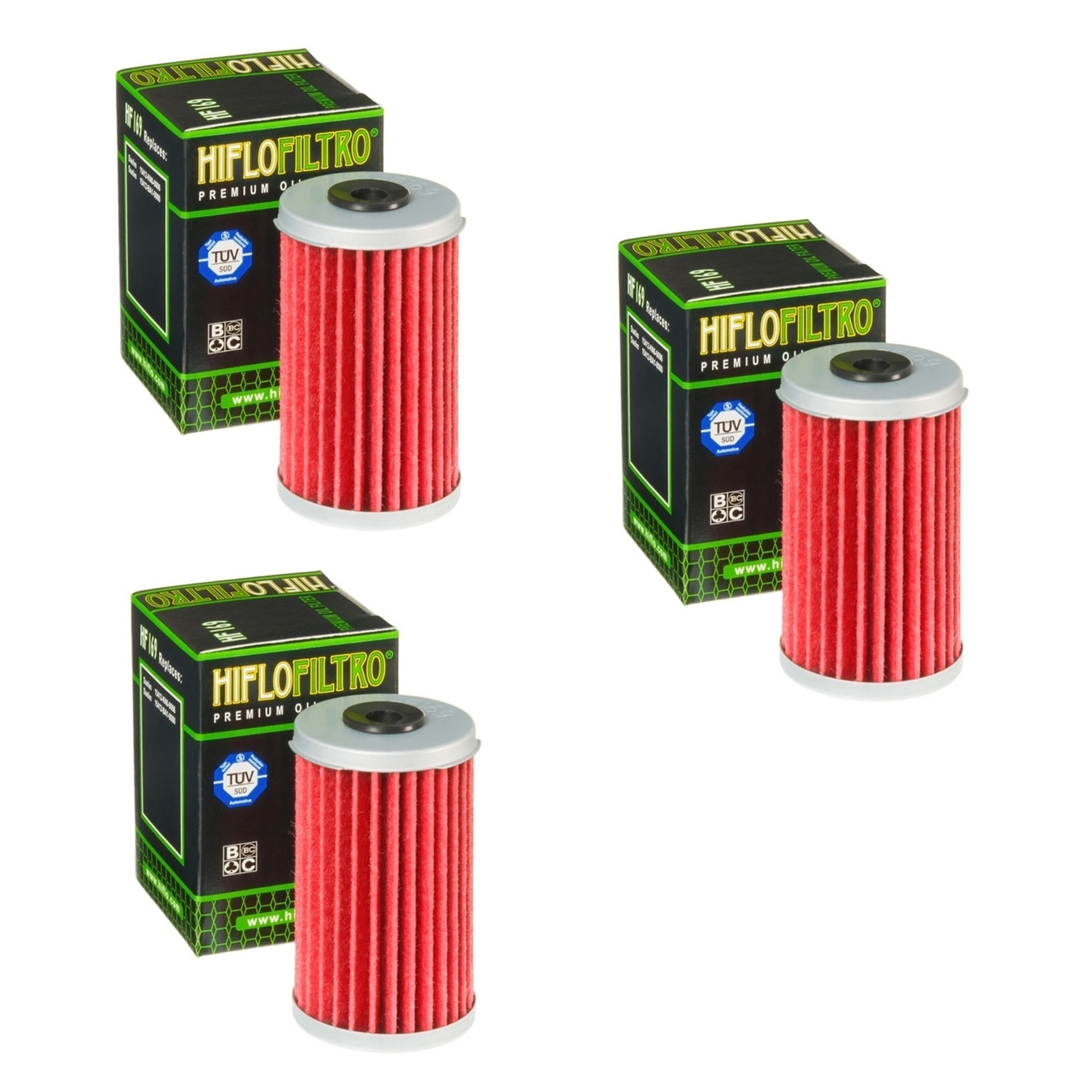 3x Hiflo HF169 Ölfilter für Daelim VJ 125 Roadwin Daystar 2000 - 2021