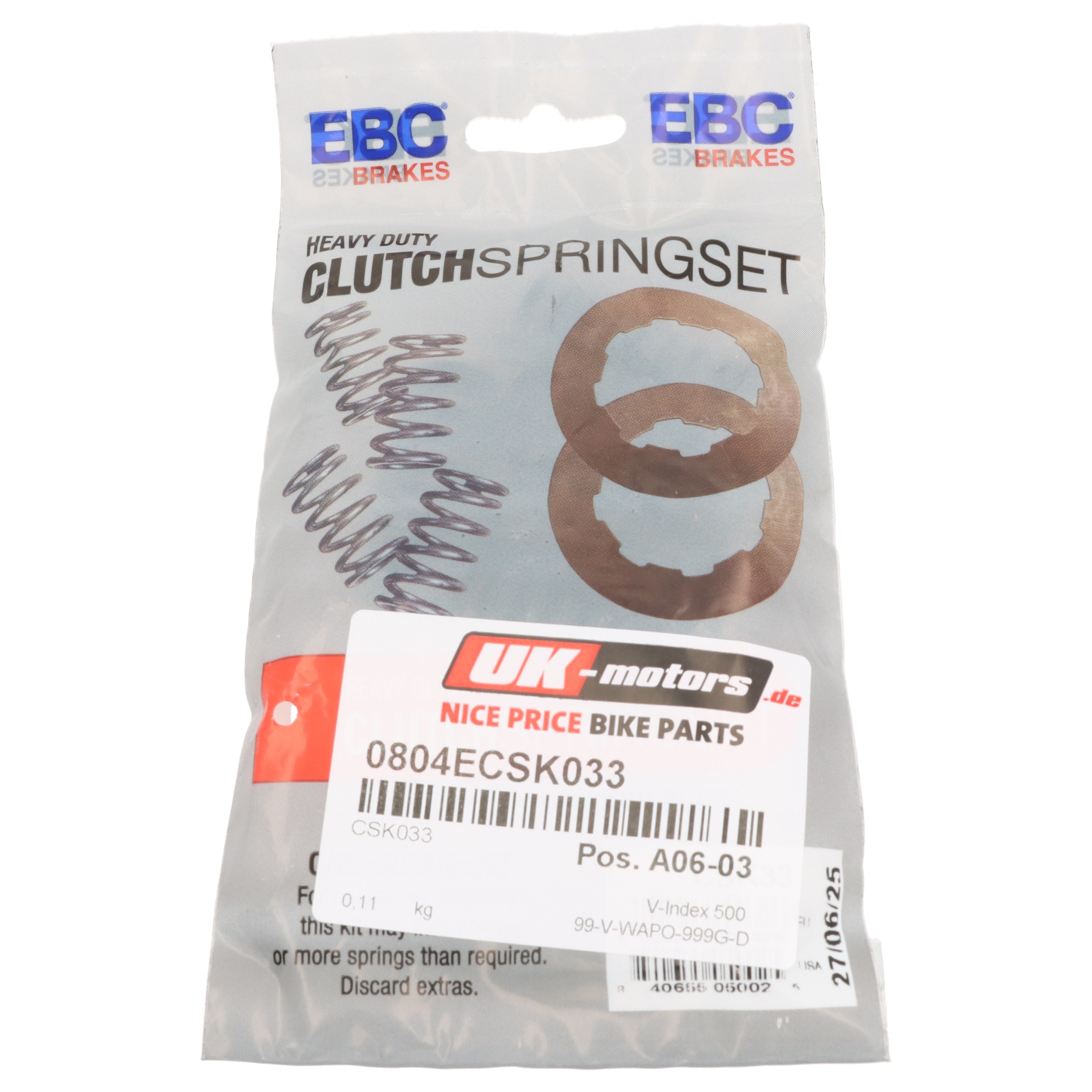 EBC Kupplungsfedern CSK033 (5 Stk.) für Honda CB 500 NT 650 V Deauville