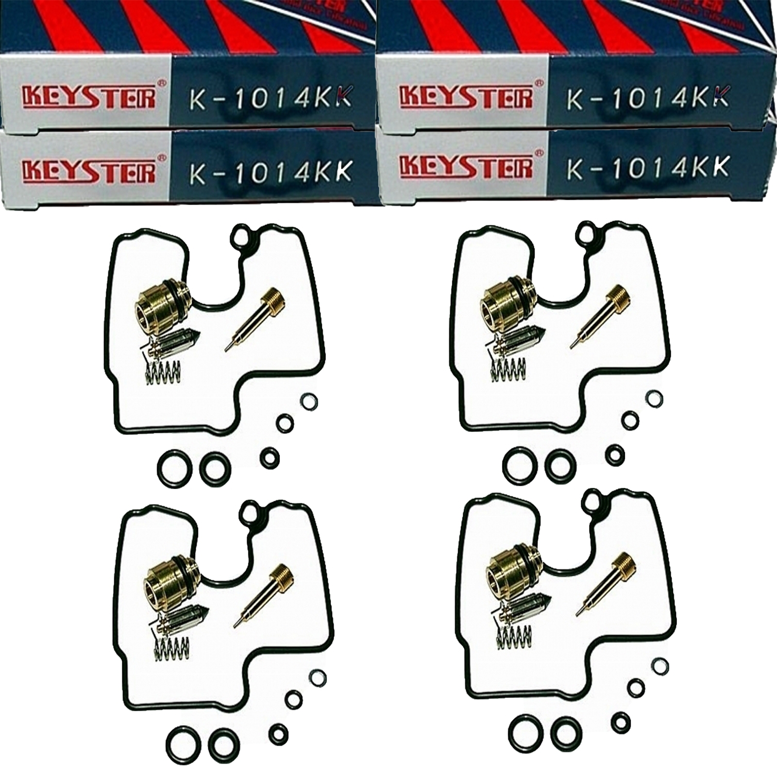 4x Keyster K-1014KK Vergaser Reparatursatz für Kawasaki ZX-6R 600 Ninja 1998 - 2002