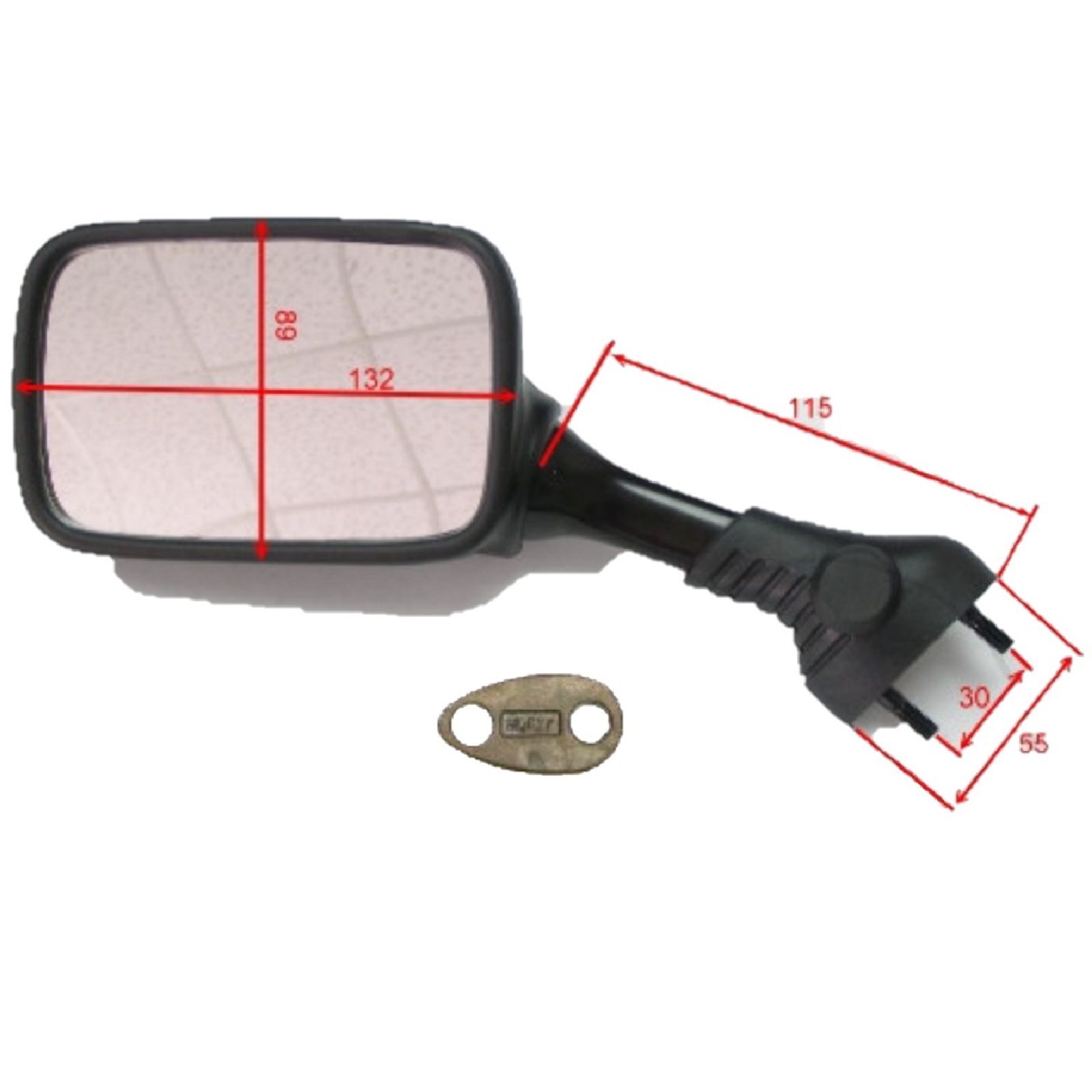 JMP Rückspiegel Paar für Suzuki GSX-R 750 1991 750 W 1992-1993 1100 W 1993-1994