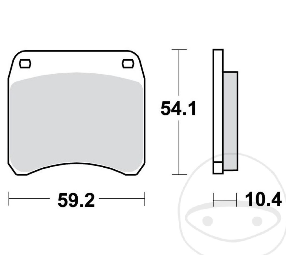 TRW MCB99 Bremsbeläge für Triumph T140 Bonneville T150 T160 TR7 750 Tiger