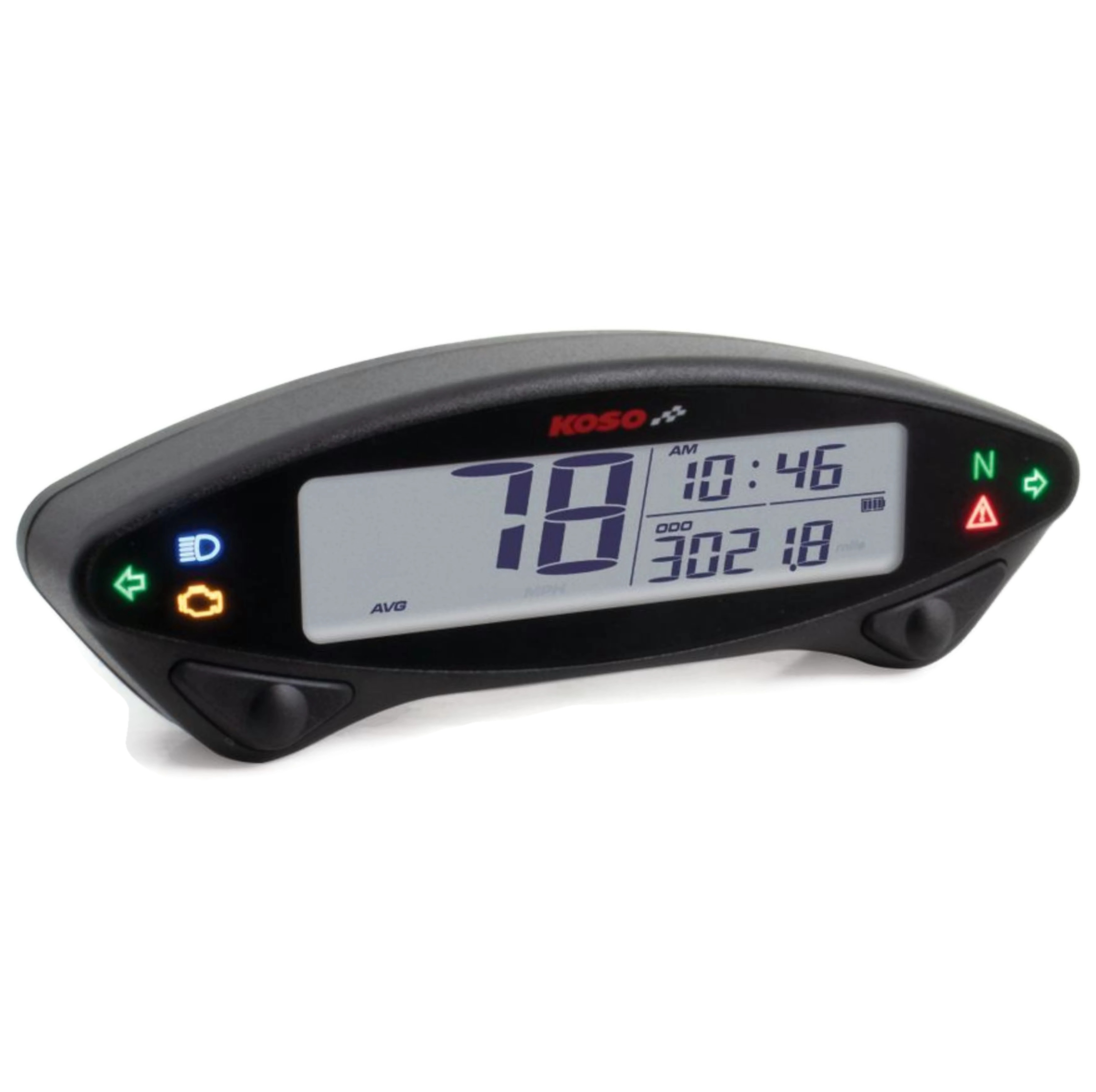 KOSO DB EX-02 Digitaler Tachometer Speedometer schwarz