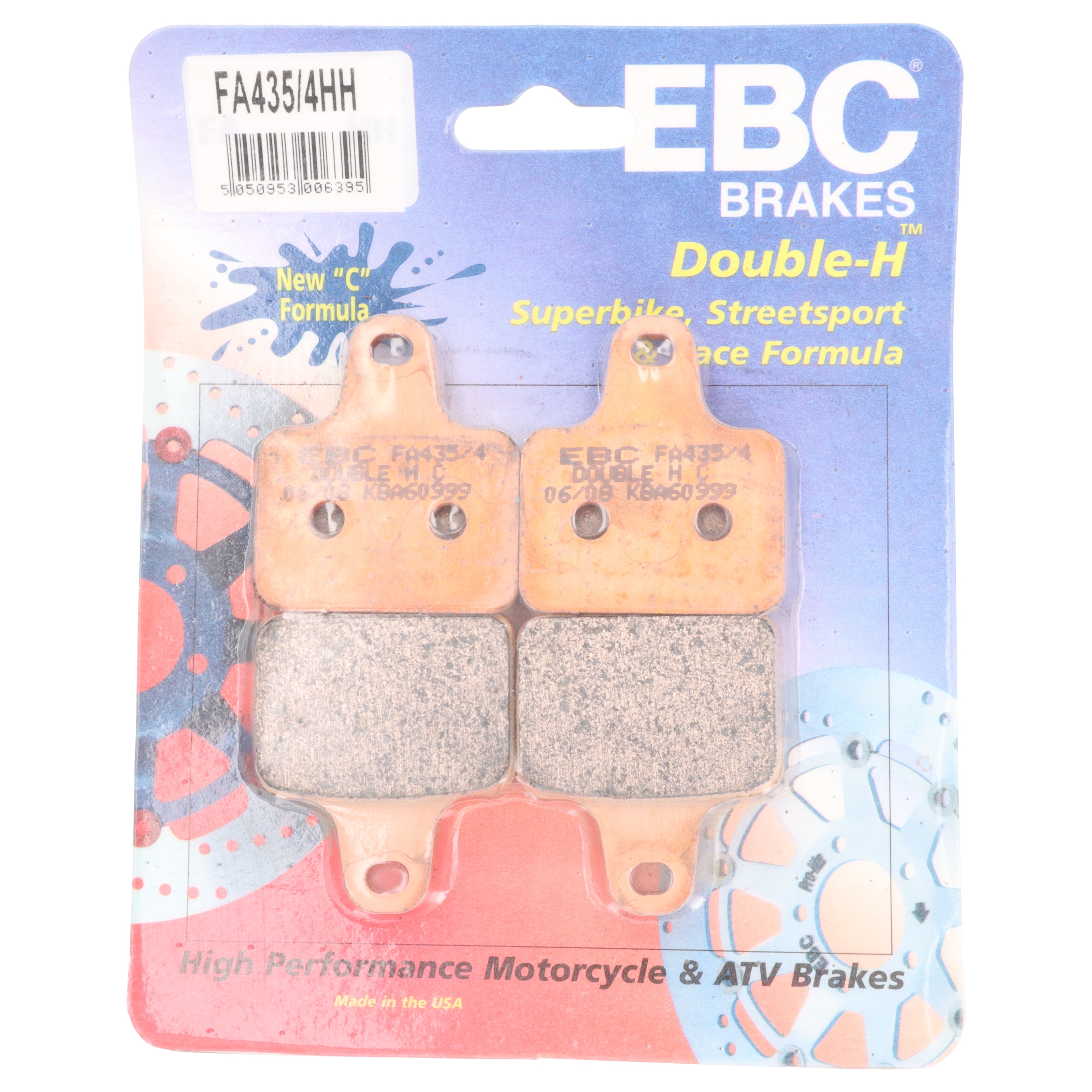 EBC Bremsbeläge FA435/4HH für MV Agusta F4 1000 312R F511BA/BB 2008