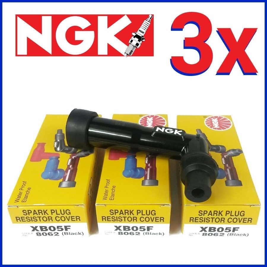 3x NGK Zündkerzenstecker XB05F 8062 für Yamaha XJ XS XV Kawasaki GPZ Suzuki GS