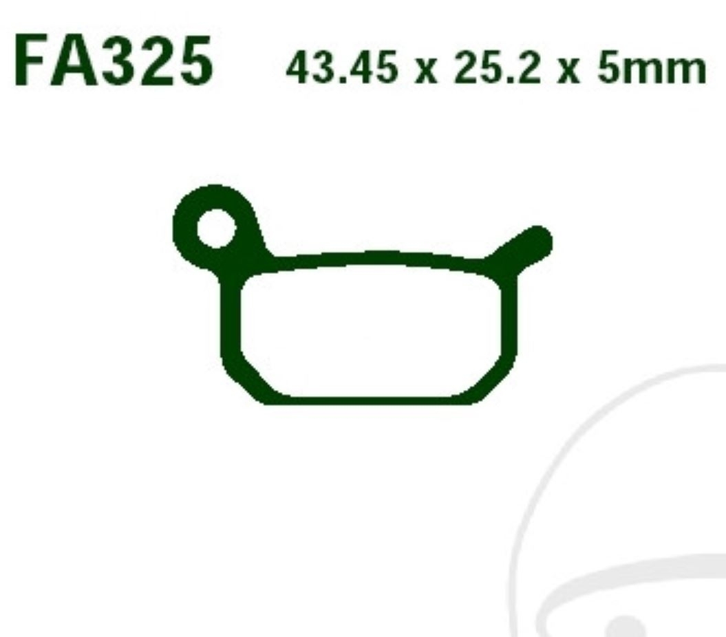 EBC Goldstuff Sintermetall Bremsbeläge FA325R KTM SX 50 LC 65 Husqvarna CR SM 50