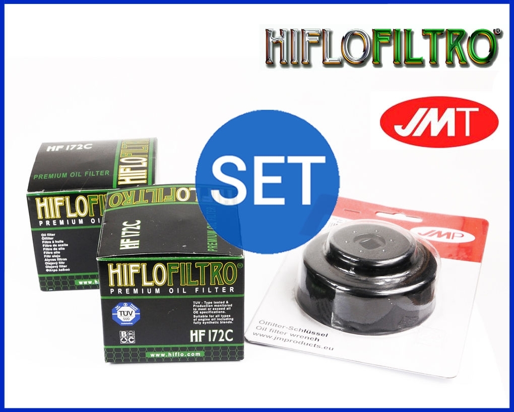 Set 2x Ölfilter + 1x Ölfilterschlüssel