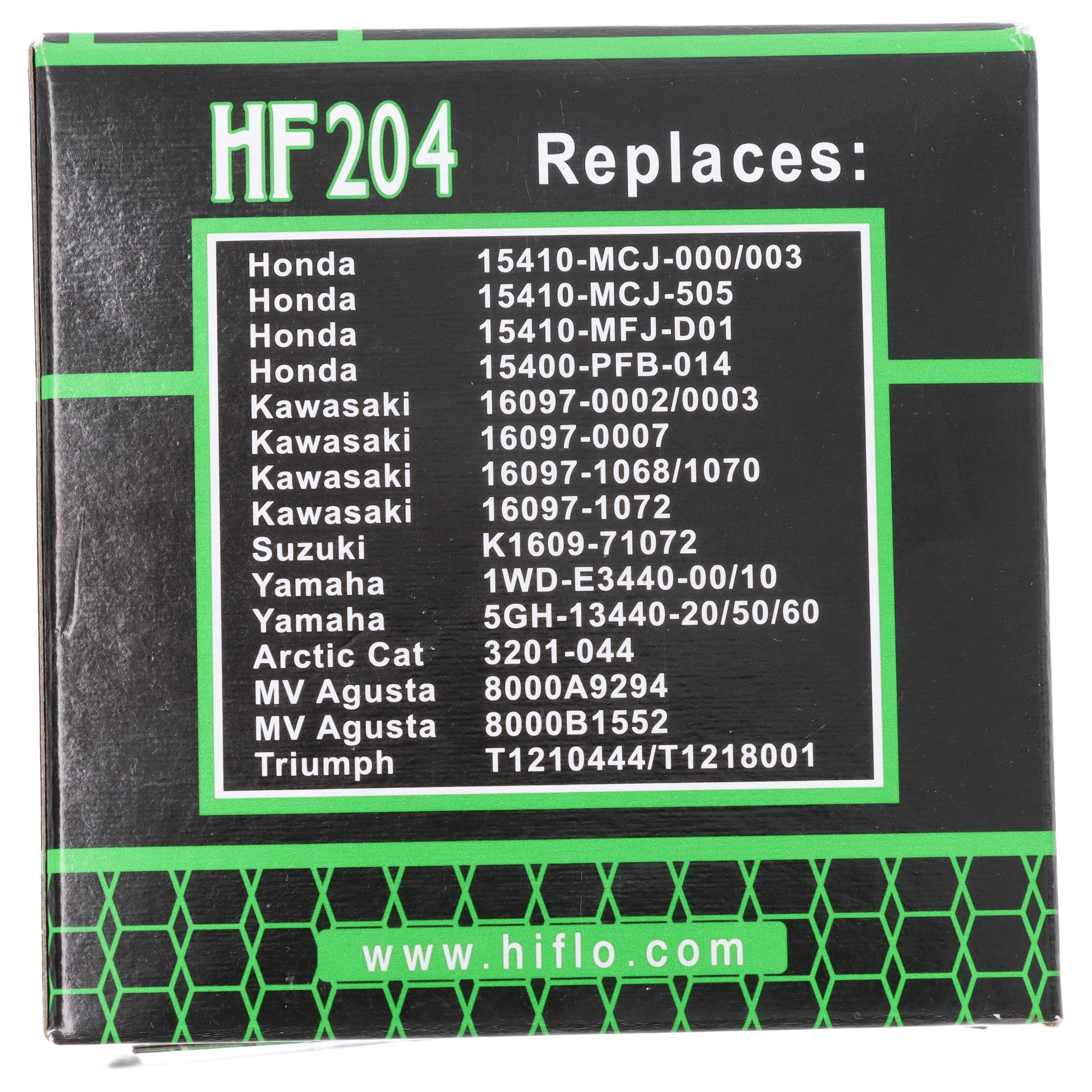 3x Hiflo HF204 Ölfilter für Honda Kawasaki Triumph Yamaha Arctic Cat MV Augusta
