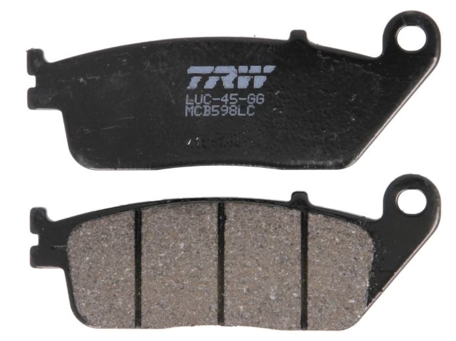 2x TRW Bremsbeläge vorn + hinten für Yamaha WR125R WR125X DE071 DE072 2009-2016