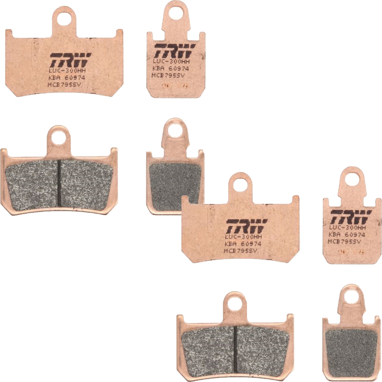 TRW MCB795SV Sintermetall Bremsbelagsatz vorne für Yamaha YZF-R1 1000 MT-01 VMX-17 1700